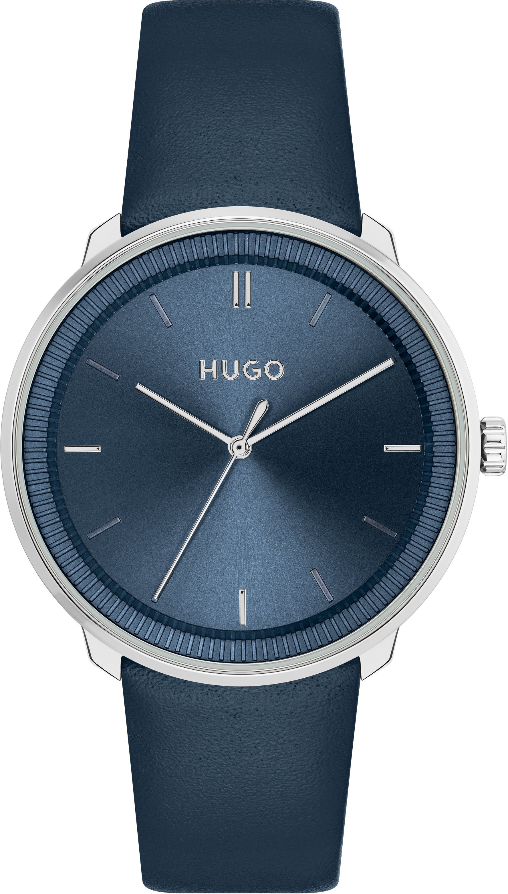 Uhr Quarzuhr Wechselband), HUGO #FLUID, 2-tlg., (Set, als auch ideal 1520025, mit Geschenk