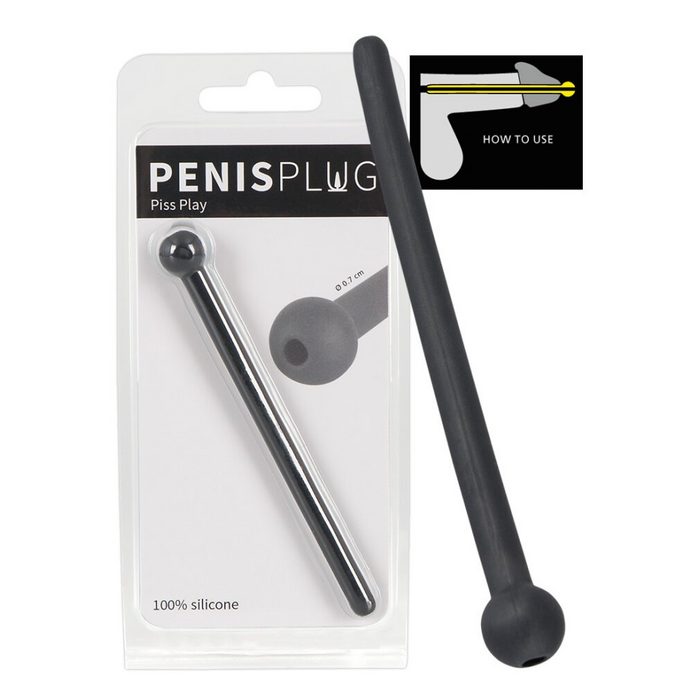 You2Toys Erotik-Harness Penisplug Piss Play black