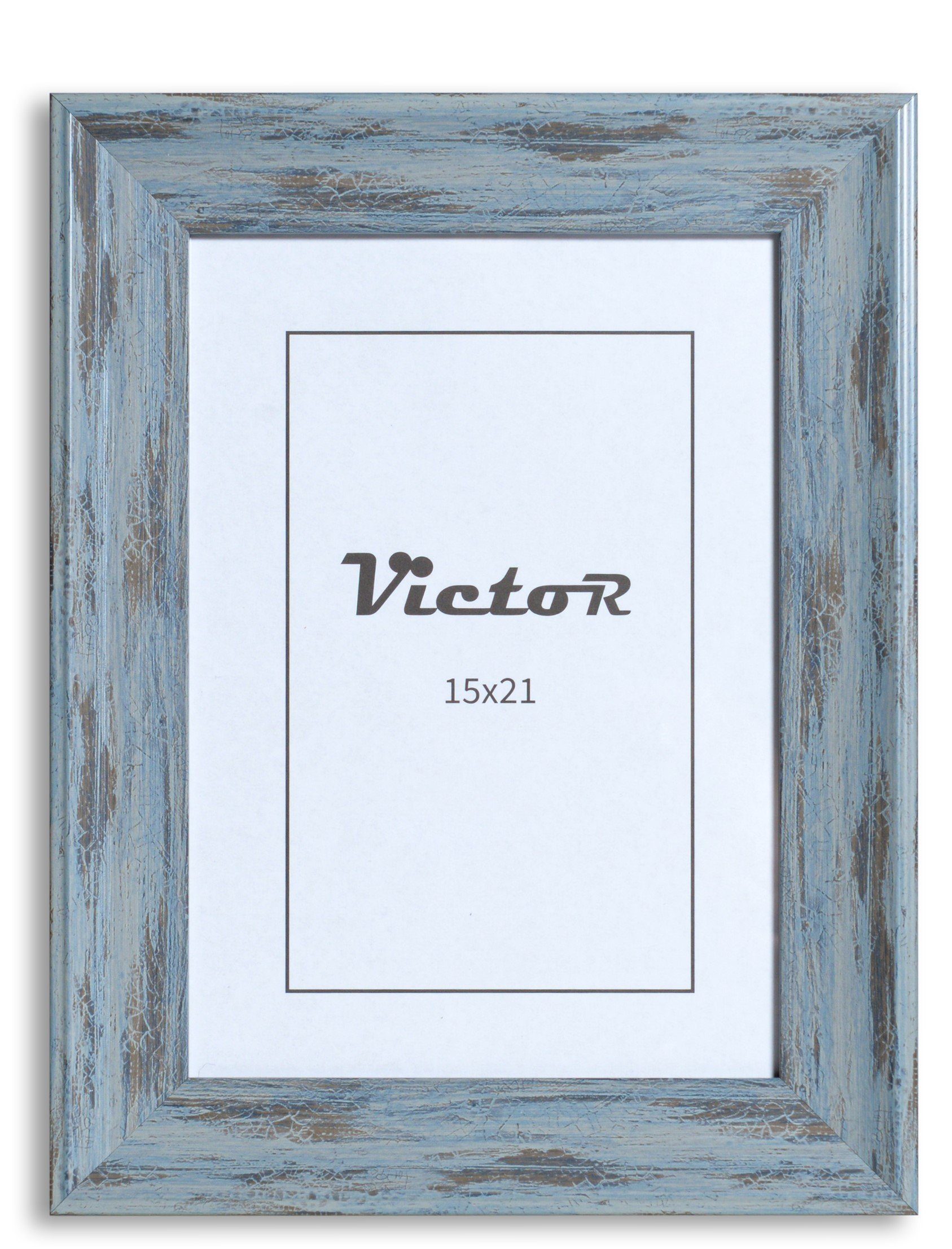 cm Vincent, Bilderrahmen 15x21 Bilderrahmen Victor Vintage (Zenith) A5, Landhaus Grau Bilderrahmen