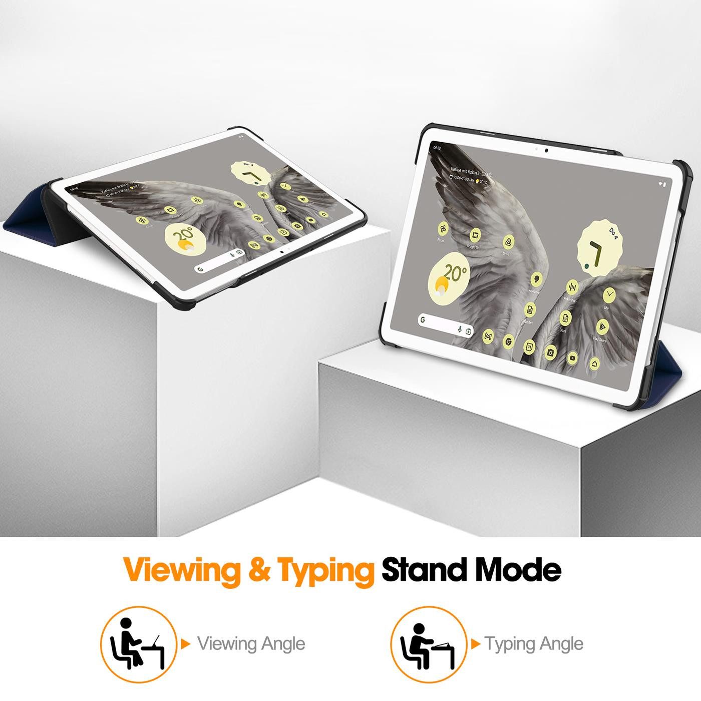 CoolGadget Tablet-Hülle Smart Cover für Google Pixel Tablet 11.0, Schutz Tasche aufstellbar für Pixel Tablet 11.0