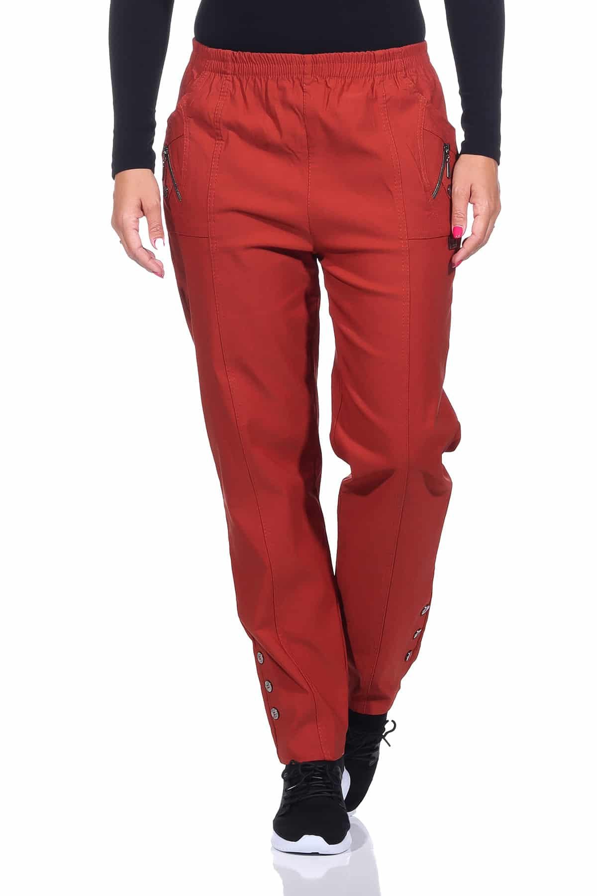 Cherry Berry Thermohose Schlupfhose für Damen Übergangshose mit leichtem Thermofleece auch große Größen erhältlich, Innenfleece
