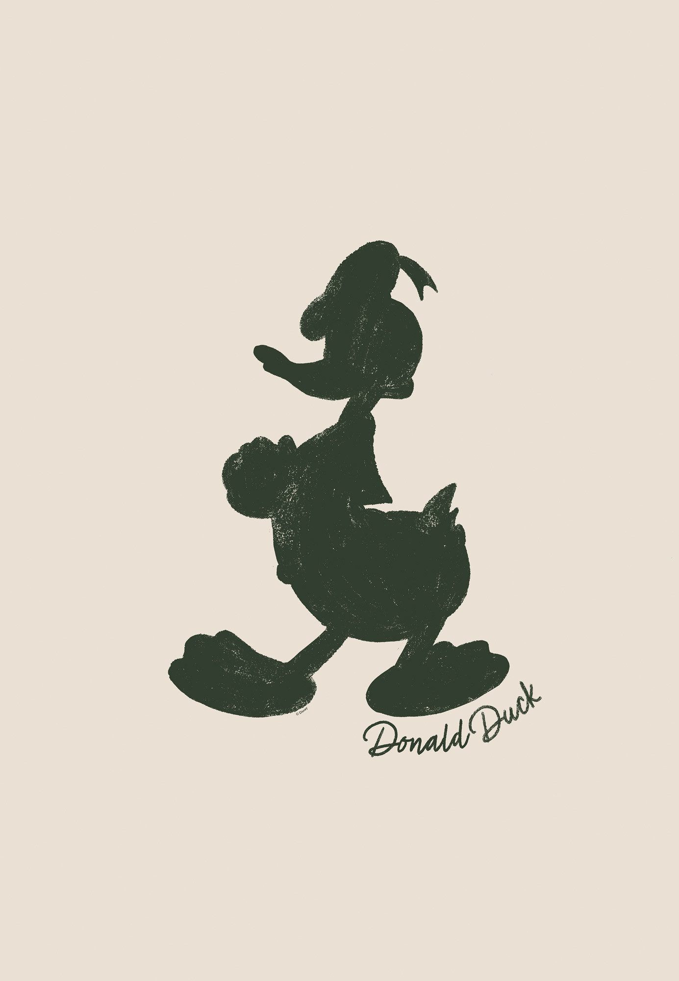Komar Leinwandbild Disney Donald Duck Stamp, Disney (Set, 1 St), 40 x 60 cm (Breite x Höhe) - Kinderzimmer, Dekoration