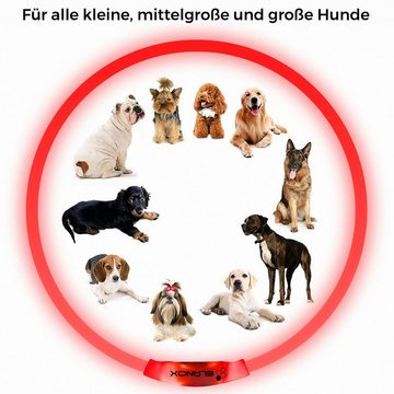 ELANOX Leuchthalsband LED Hundehalsband 5 Farben helle LED Größe anpassbar