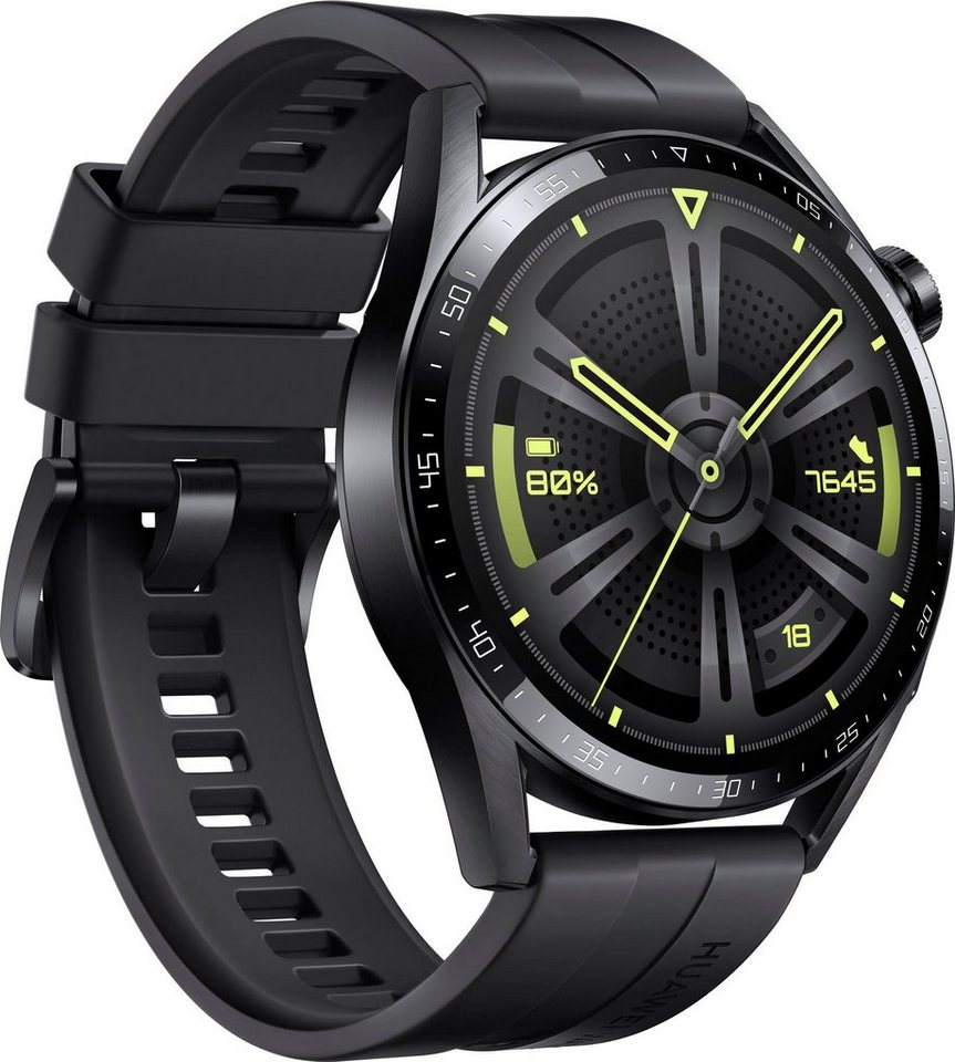Huawei WATCH GT3 46mm Smartwatch (3,63 cm/1,43 Zoll, Huawei Lite OS), 3  Jahre Herstellergarantie, 3,63 cm / 1,43