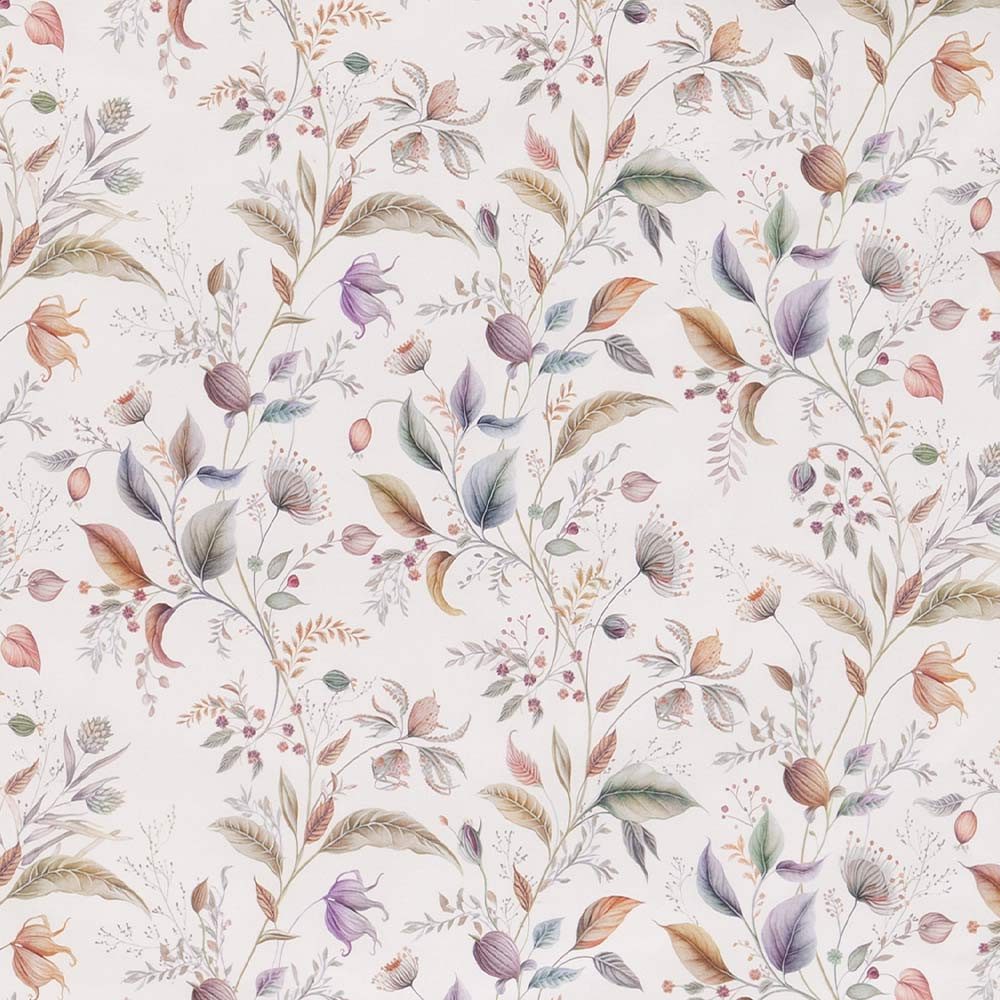 Estella Bettwäsche Estella Mako-Satin Bettwäsche 135x200 Jolanda creme Wiesenblumen Blätt, Mako-Satin, 2 teilig