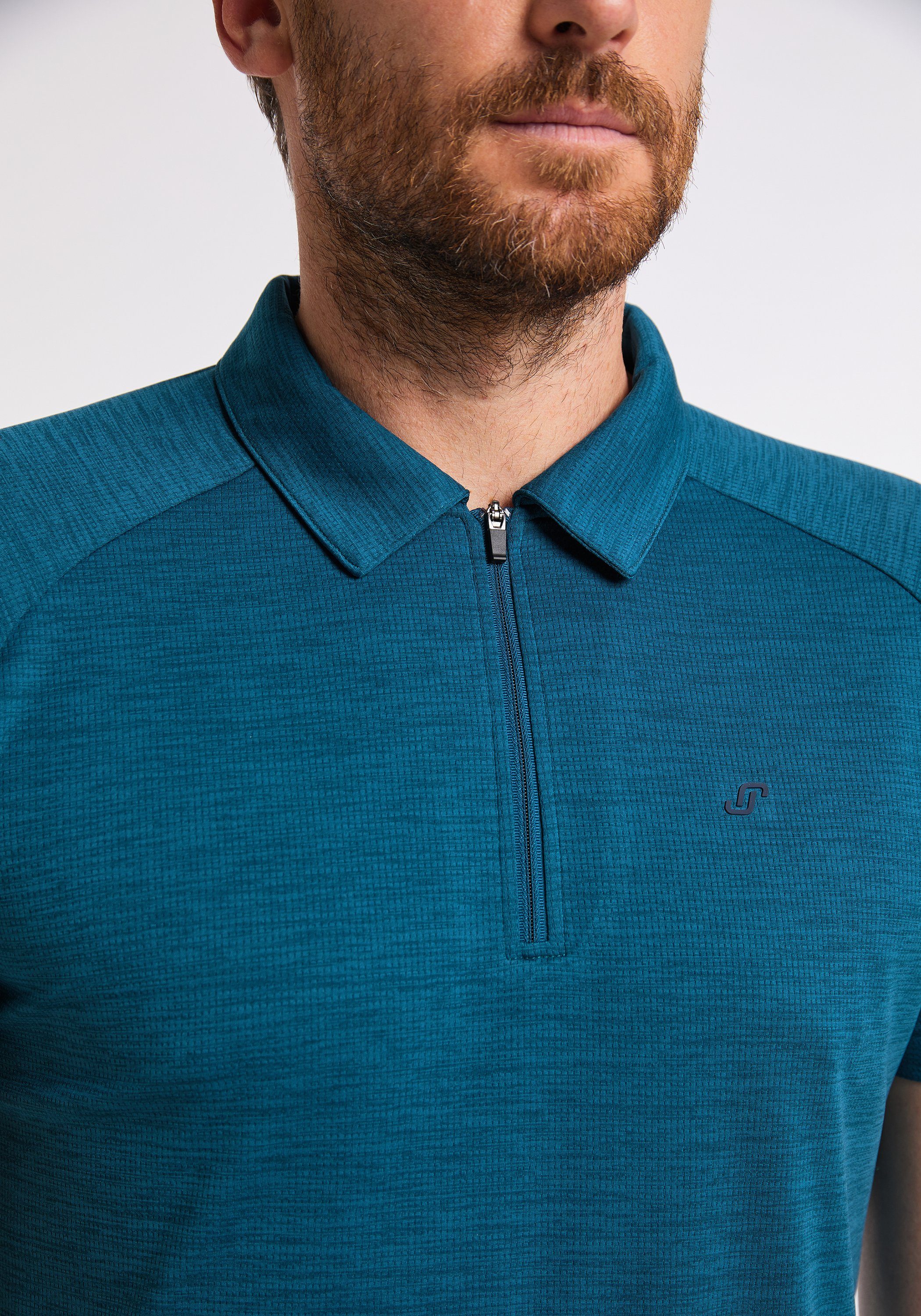 IVO turquoise Sportswear Joy Poloshirt deep Polo melange