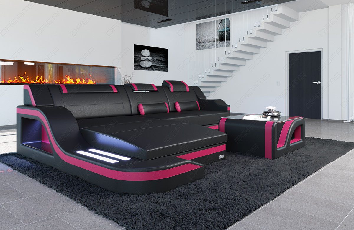 Sofa Dreams Ecksofa Ledersofa Palermo L günstig online kaufen