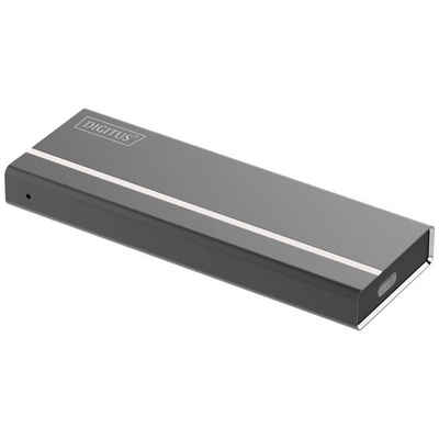 Digitus Festplatten-Gehäuse Externes SSD Gehäuse - USB Type-C 3.1 - M.2 (NVMe, Aluminium Gehäuse, M.2 Steckplatz