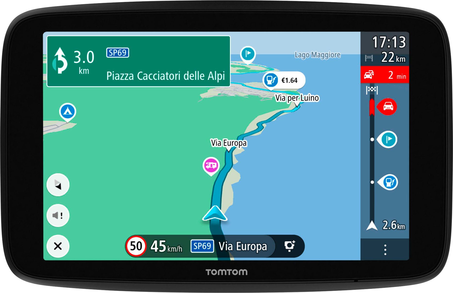 TomTom GO Camper Max PKW-Navigationsgerät (Weltweit, Karten-Updates), 7  Zoll großer High-Definition Touchscreen