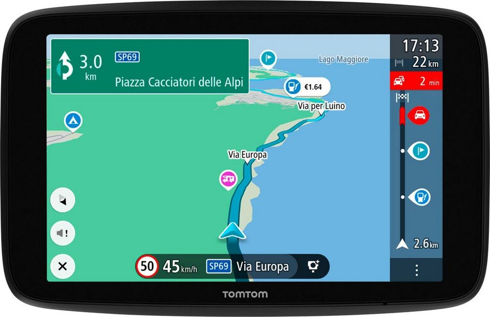 TomTom GO Camper Max PKW-Navigationsgerät (Weltweit, Karten-Updates), 7  Zoll großer High-Definition Touchscreen