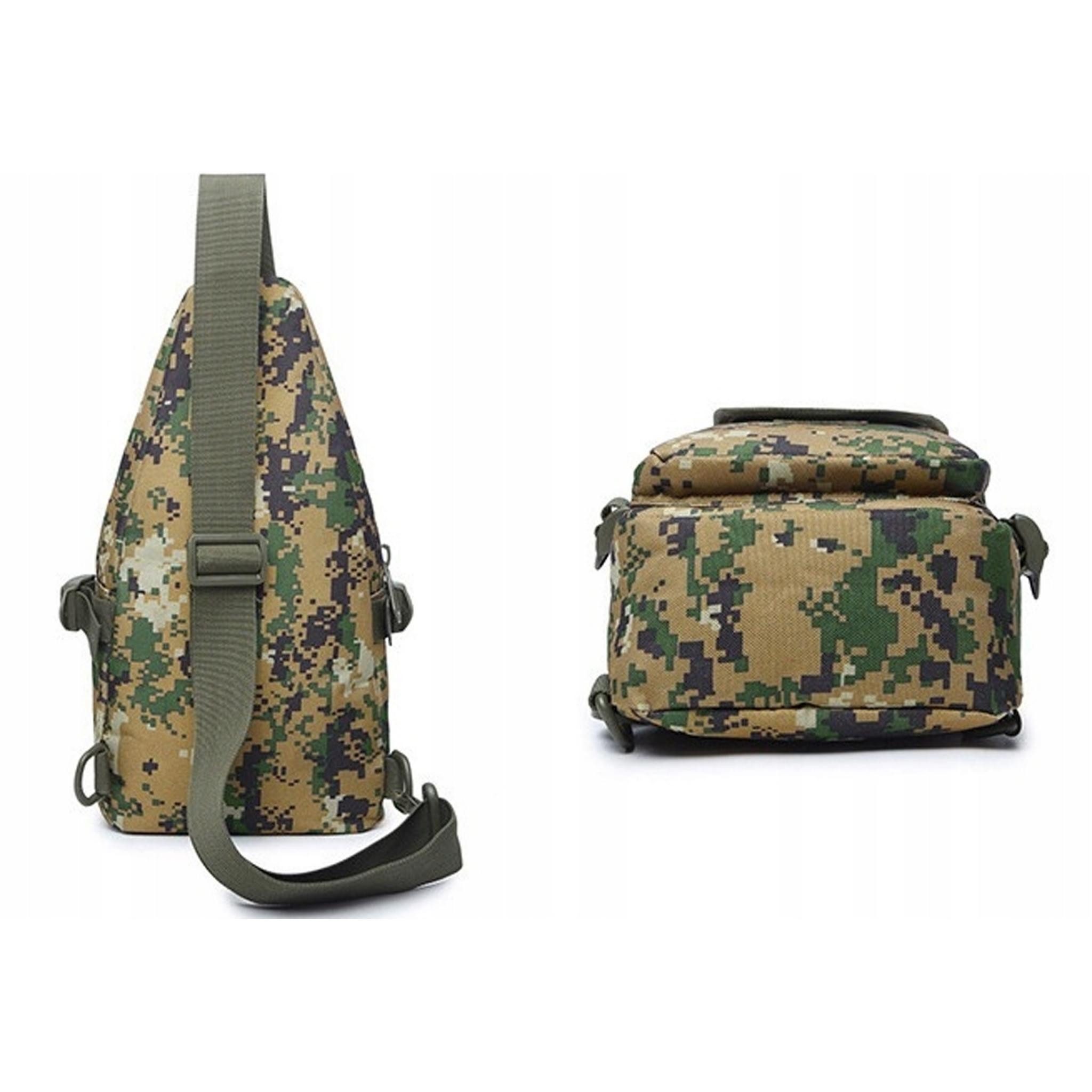 LA CUTE Umhängetasche Taktischer Umhängetasche Rucksack Tarngrün, Universell, Wasserdicht (Einzelstück, 1 x Taktischer Umhängetasche, strapazierfähig, wasserdicht, Tarngrün), Robustes Oxford-Nylon wasserdicht ergonomisch geräumig multifunktional