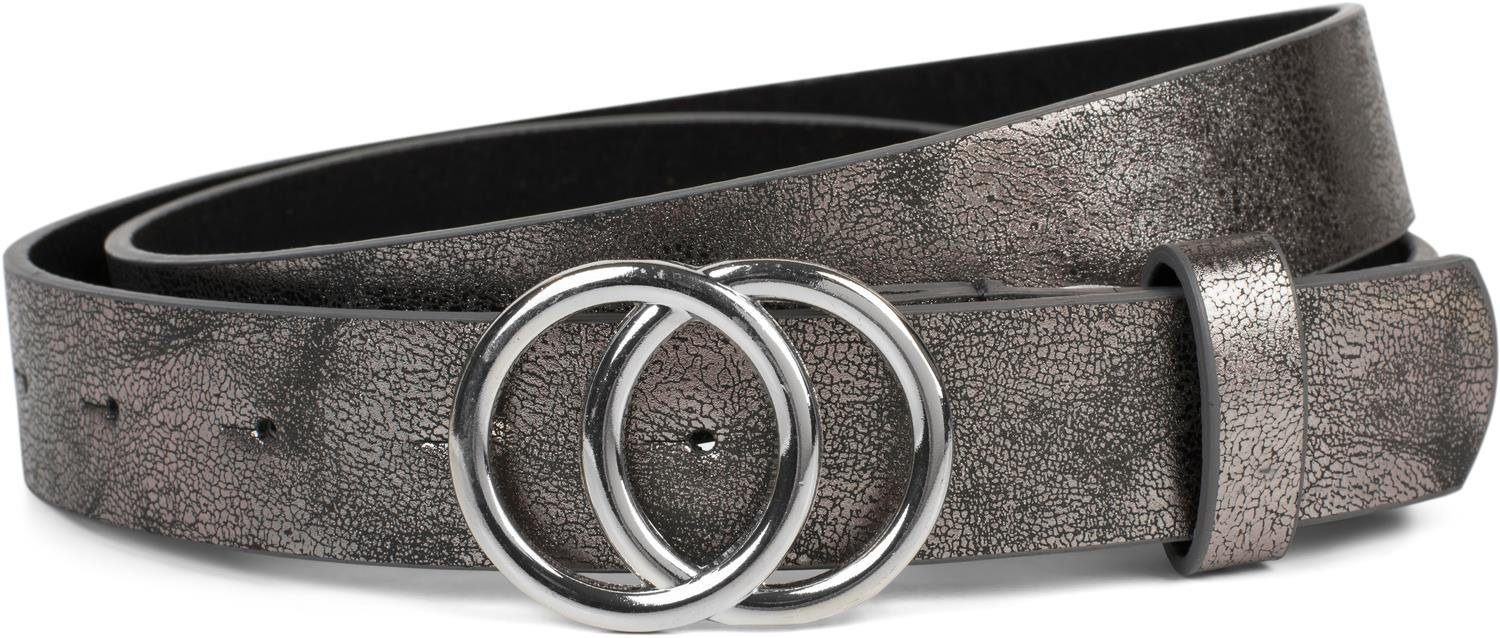 styleBREAKER Synthetikgürtel Gürtel mit Ringschnalle (1-St)