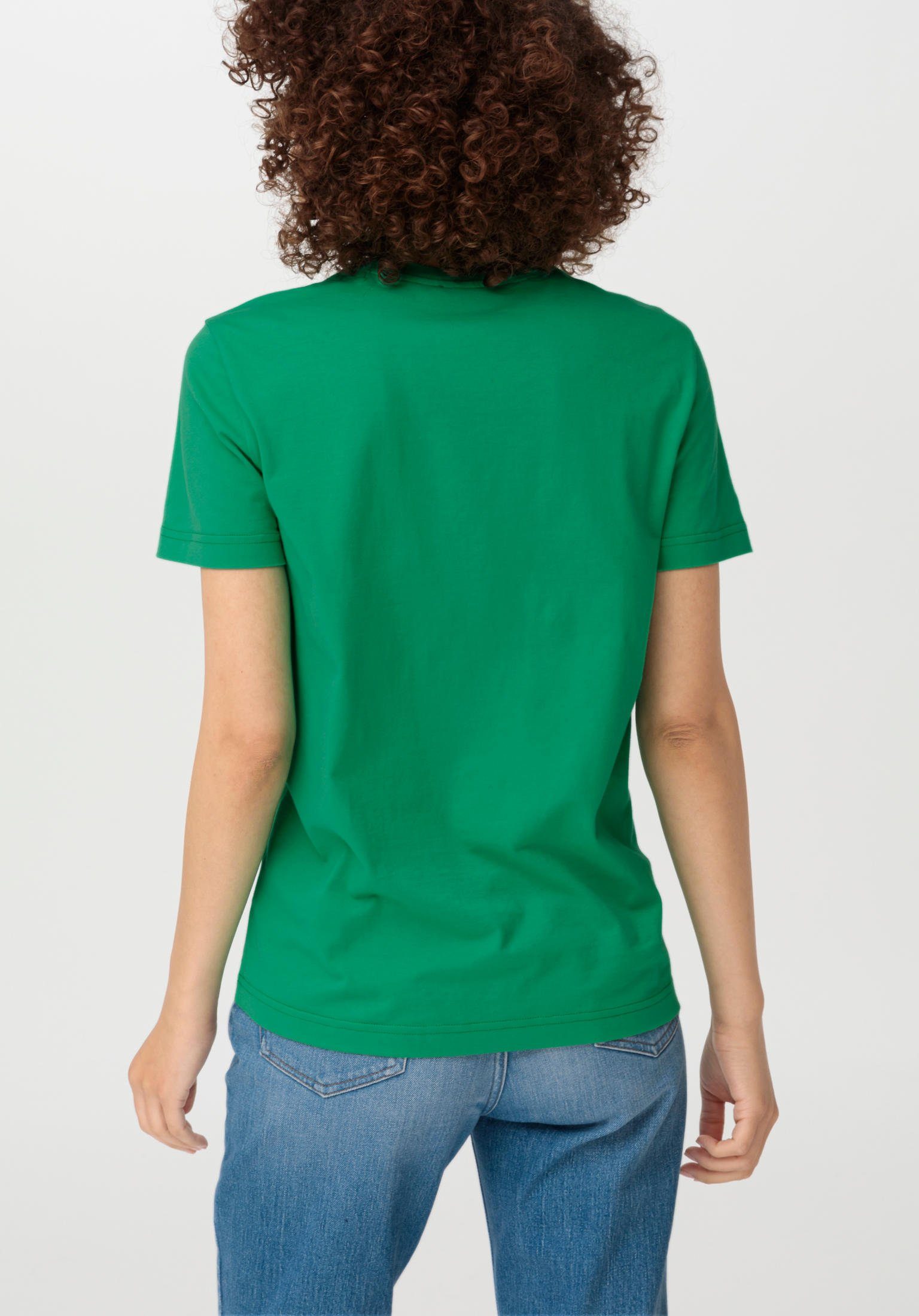 Hessnatur Bio-Baumwolle aus reiner grün T-Shirt Kurzarm