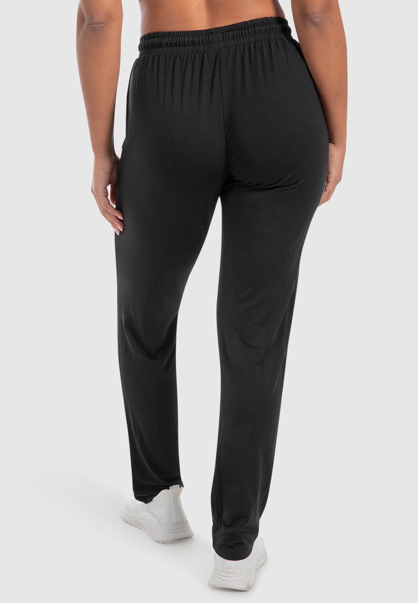 Smilodox Jogginghose Brielle Modal, Lange Hose im Shaped Fit, leichtes Material Sporthose mit Kordelzug & Eingrifftaschen, Sport Freizeit Yoga Pilates