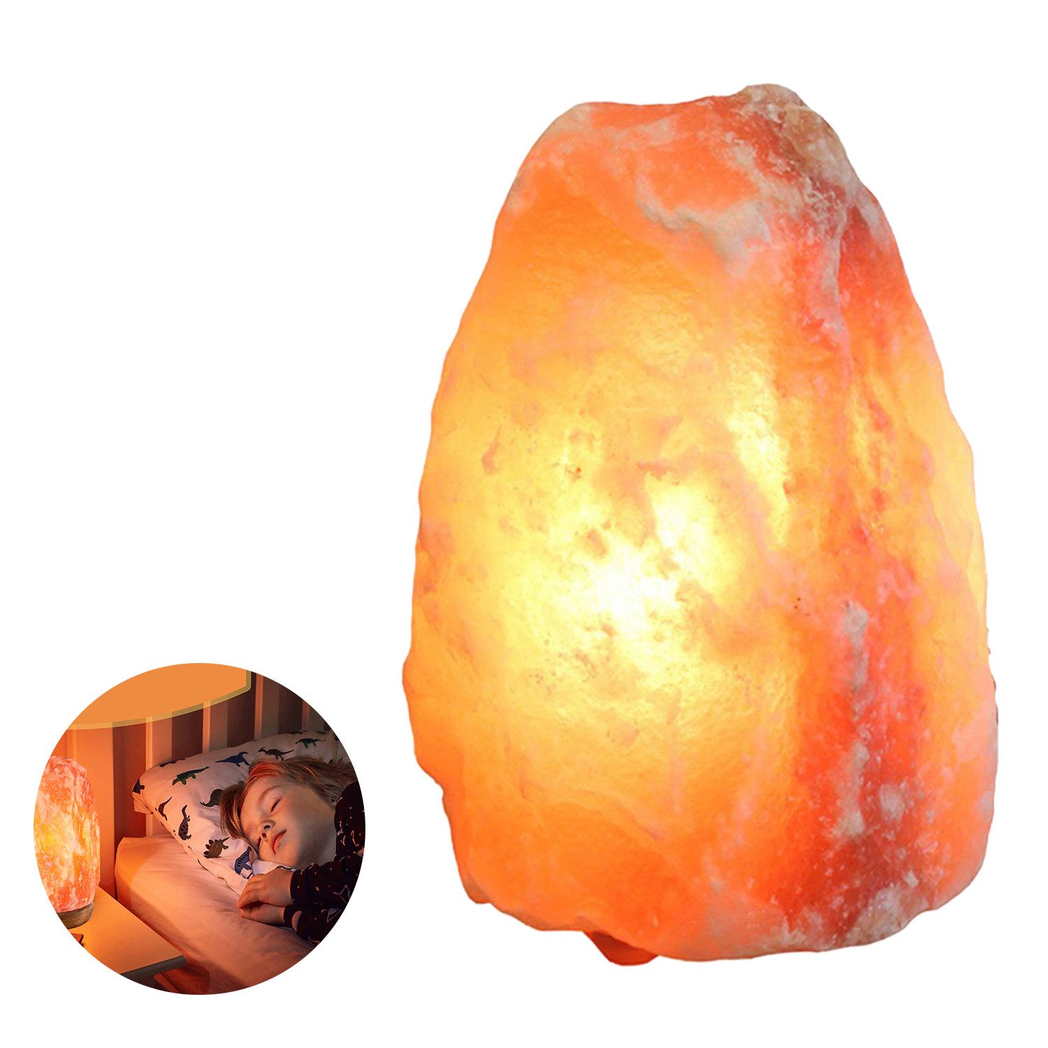 ZEUOPQ Tischleuchte Salzkristall-Tischlampe, Himalaya Kristallsalzlampe Ein günstig online kaufen