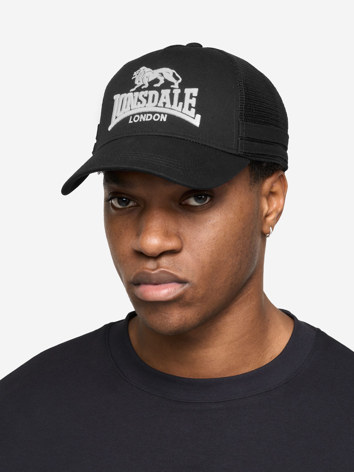 Lonsdale Trucker Cap HOLLINHURST Trucker Cap, aus Baumwolle und Polyester, für Erwachsene – Bild 4 von 4