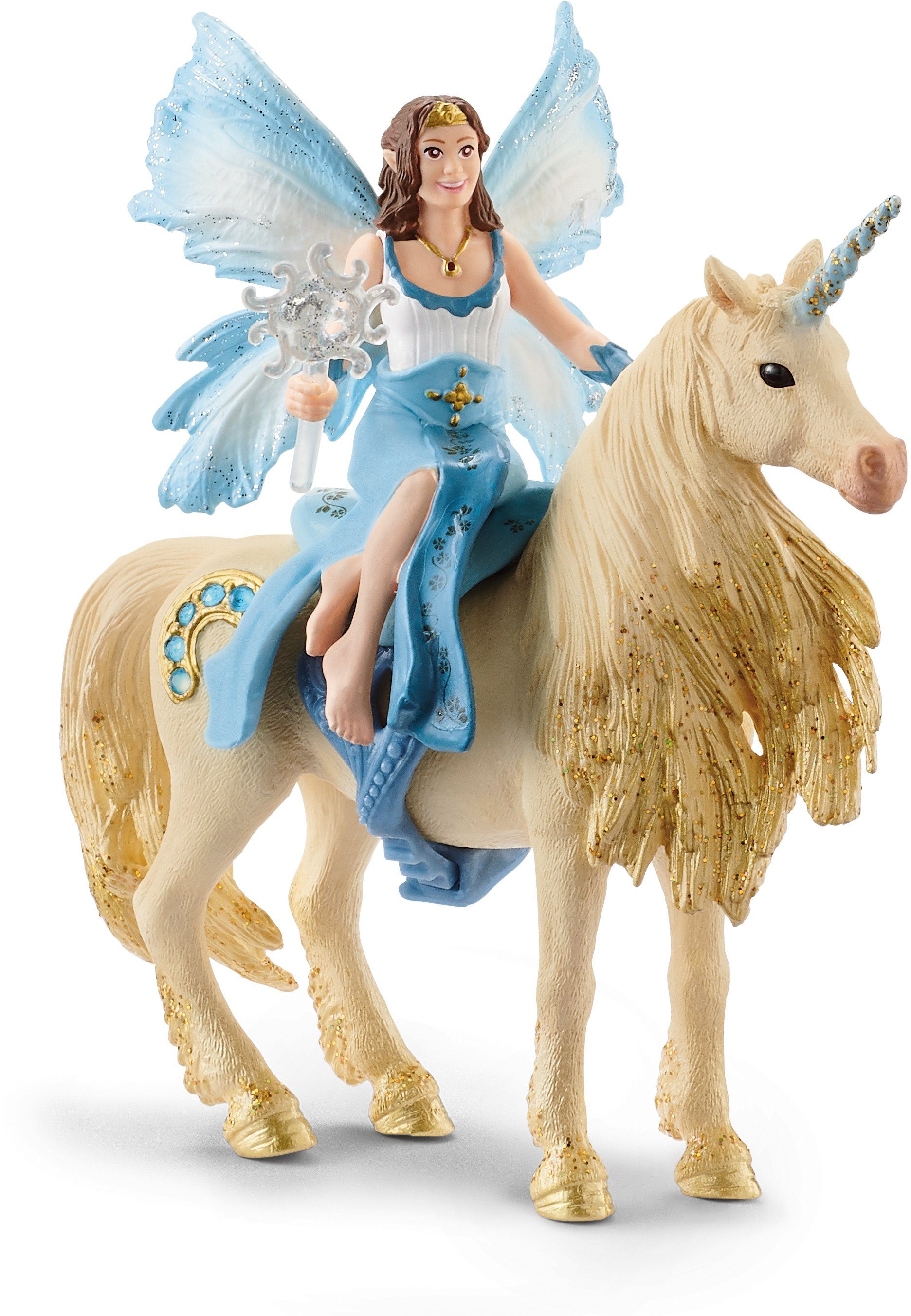 Image of Schleich® Spielfigur »bayala, Eyelas Ausritt auf Goldeinhorn (42508)«