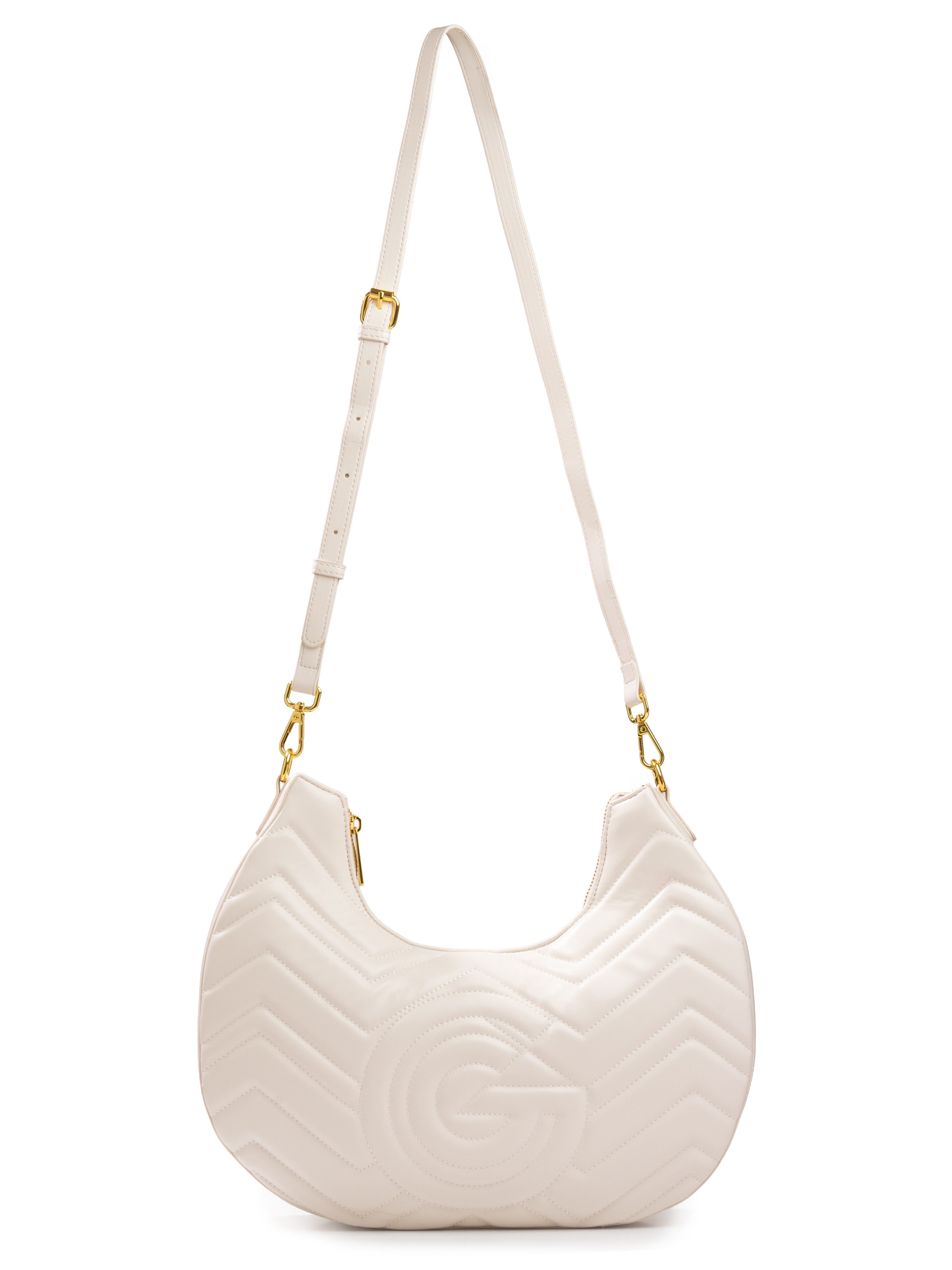 GABRIELLA G By Gabriella Gucci Hobo, Damen Henkeltasche, Schultertasche, Umhängetasche mit vielen Details
