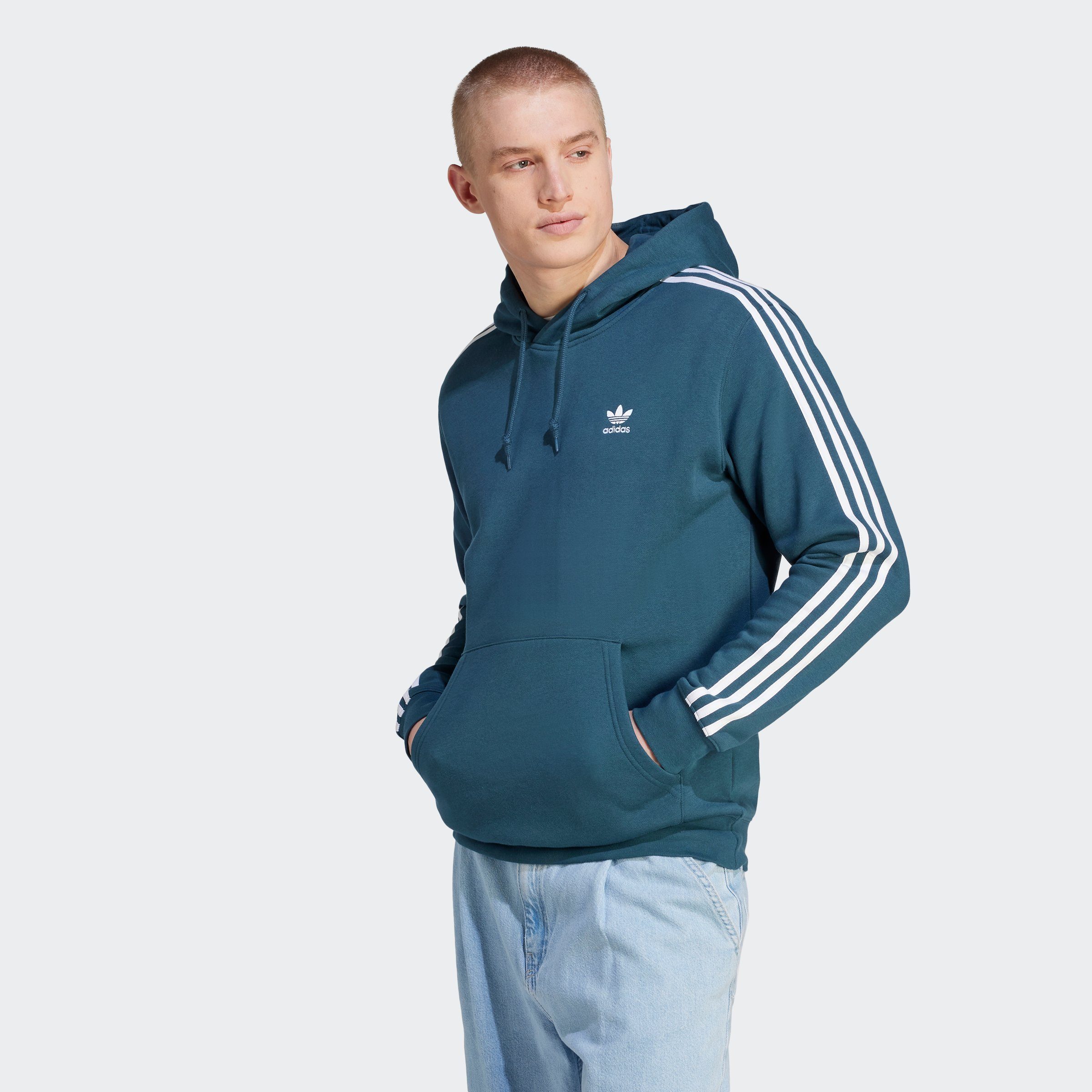 adidas Originals Sweatshirt 3-STRIPES HOODY Arctic Night