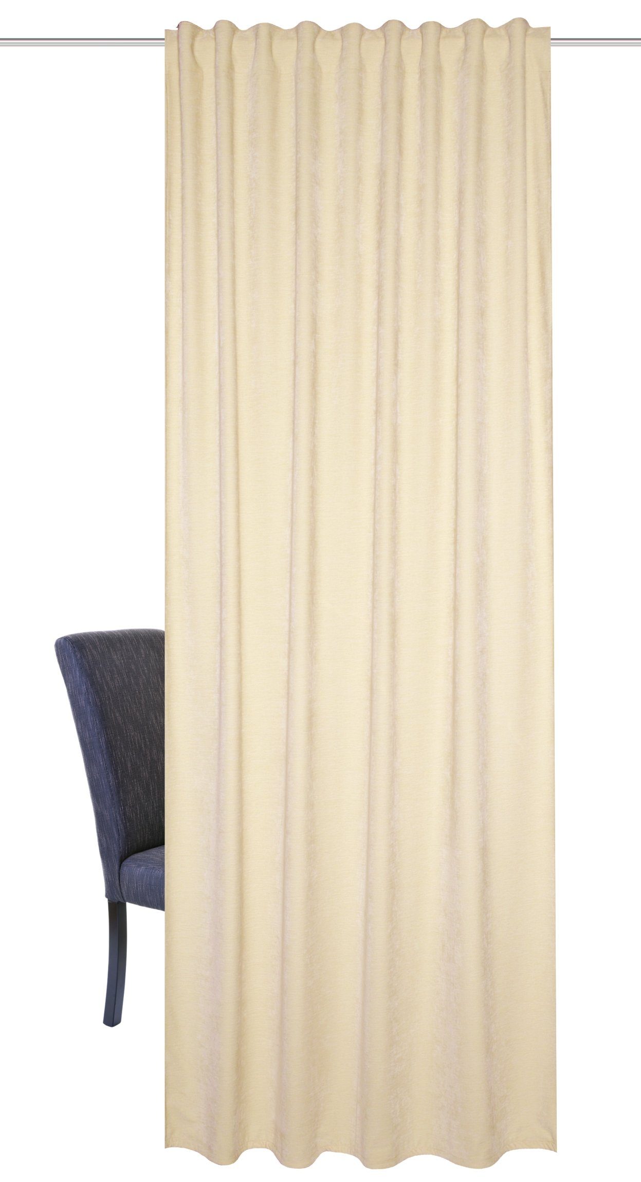 HOME WOHNIDEEN Vorhang 085425 Fertigschal Thermo-Chenille WOLLY mit Multifunktionsband (1 St), Multifunktionsband, blickdicht, Polyester