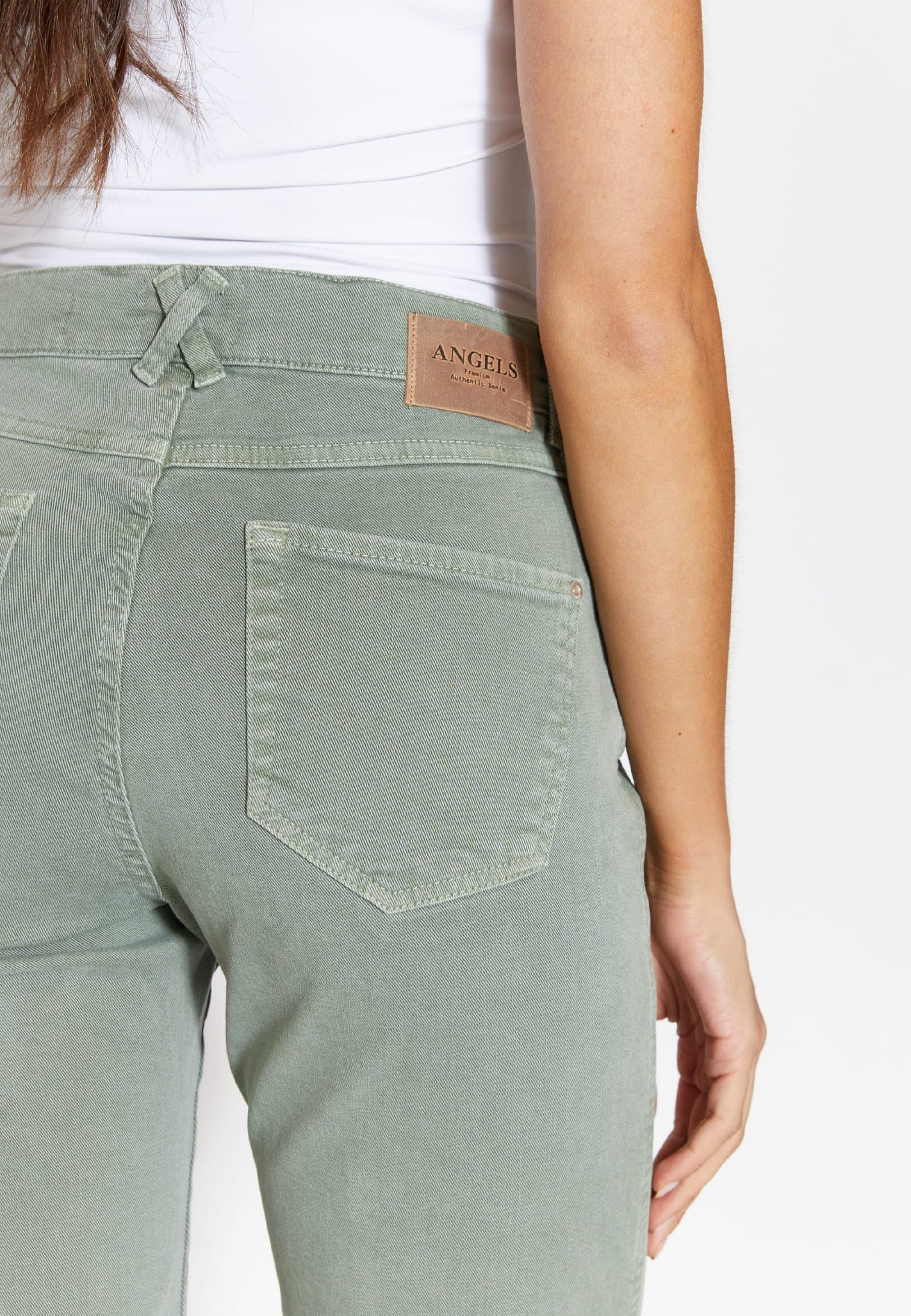 5-Pocket-Jeans ANGELS 7/8-Jeans Darleen Crop grün