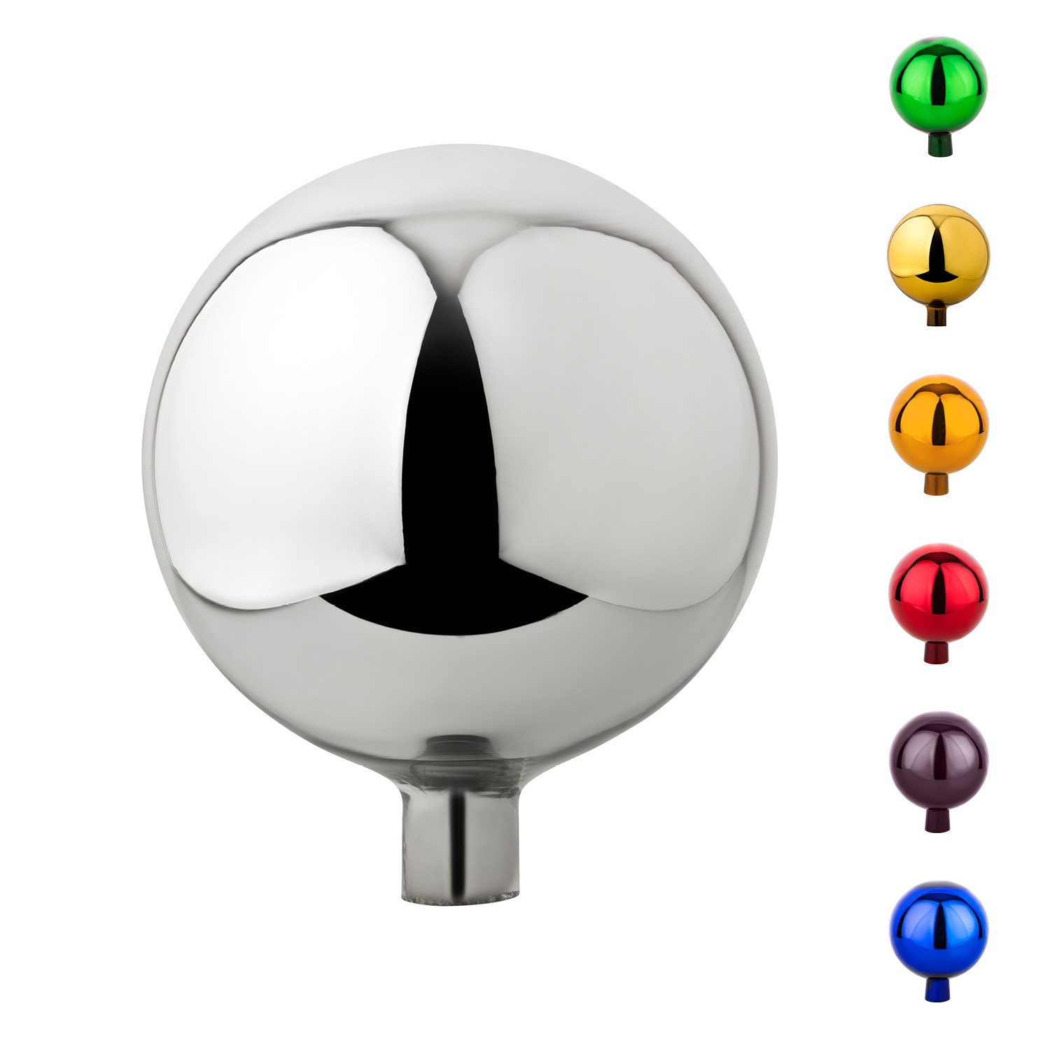 VERDOBA Gartenfigur Gartenkugel für Außen - Gartendeko Rosenkugel Dekokugel für den Garten, Glas