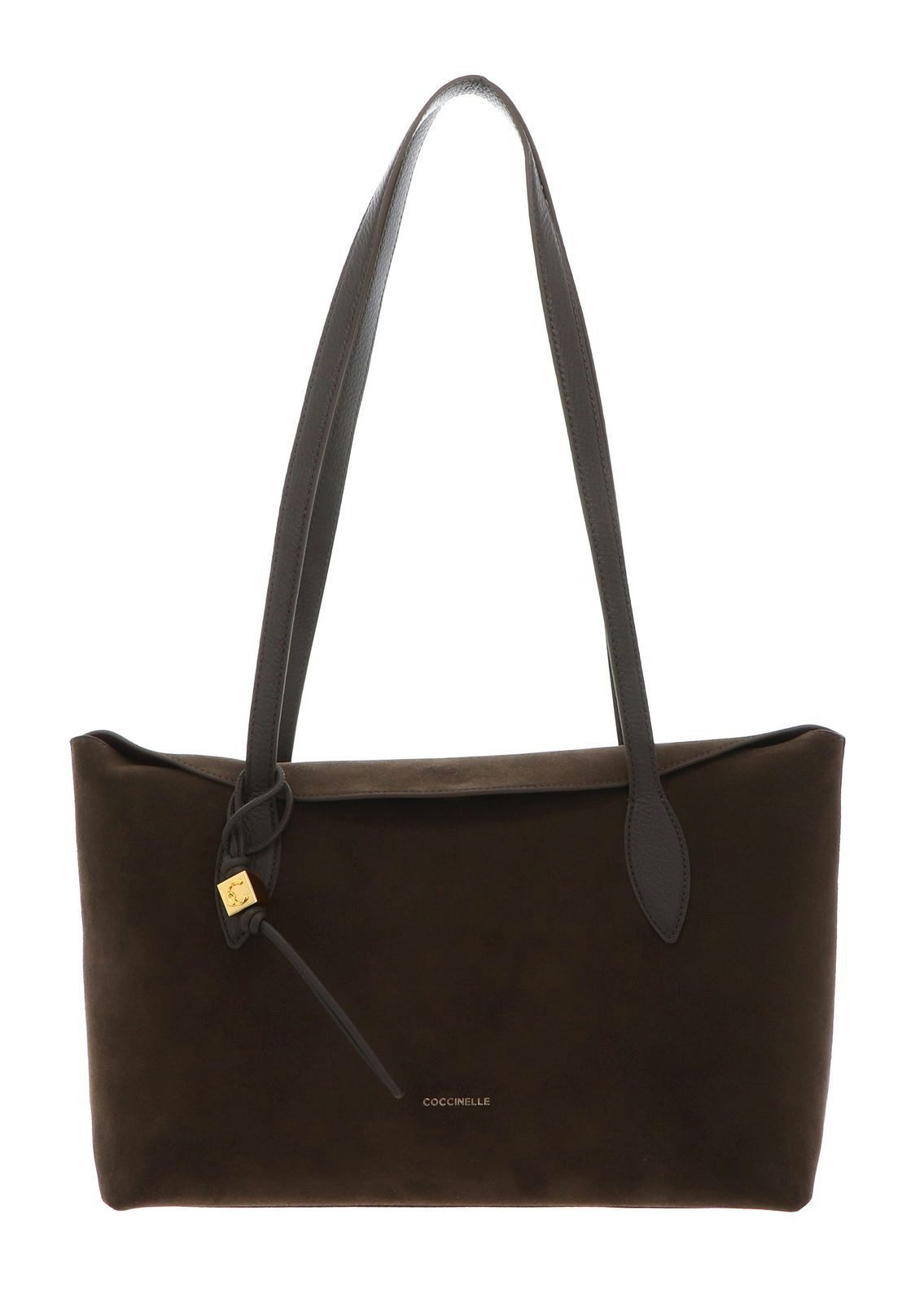 COCCINELLE Schultertasche Handbag Suede Le. / Grained Le., aus echtem Rindsleder