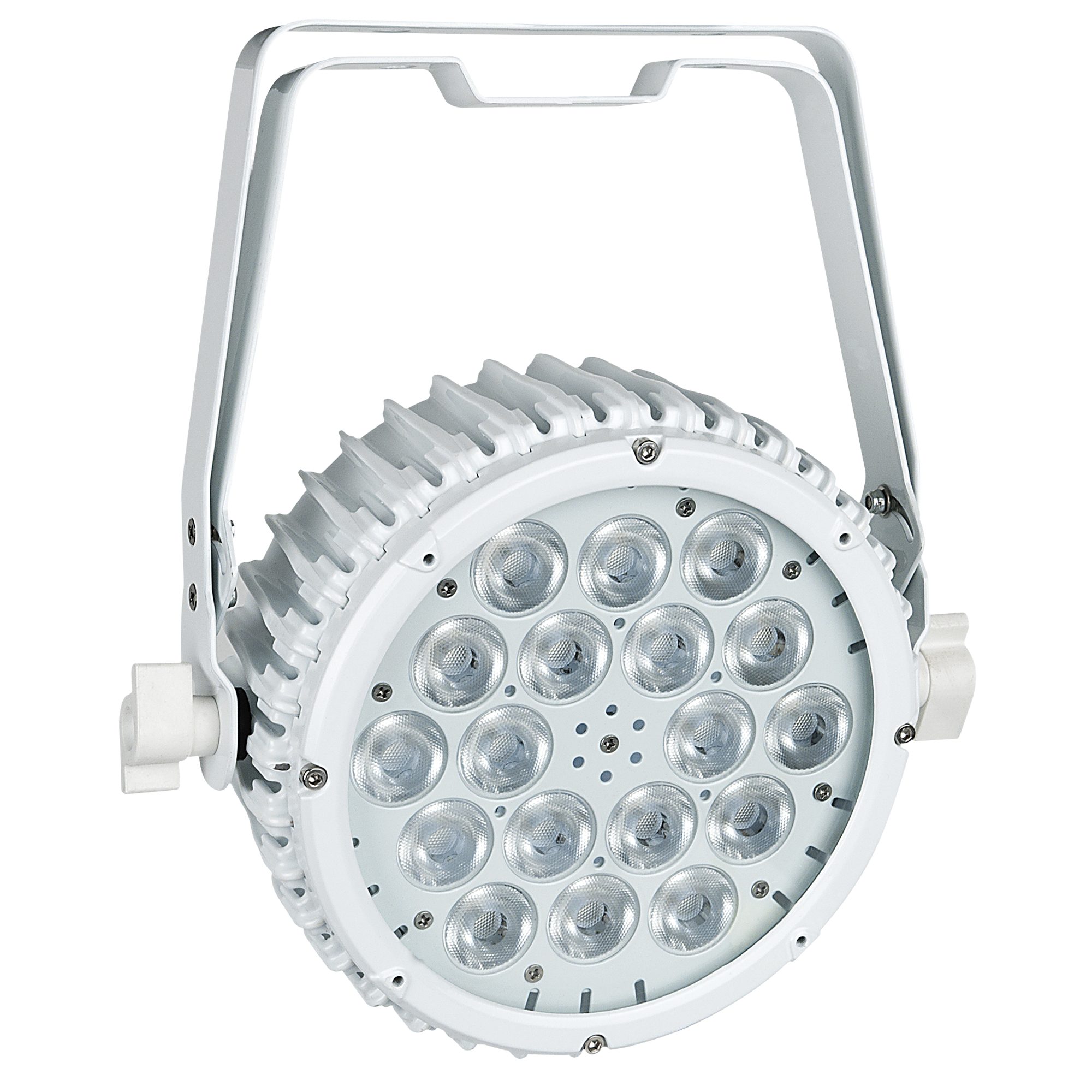 Showgear Discolicht Showtec Compact Par 18 MKII 18x 3 W RGB LED PAR - weiß
