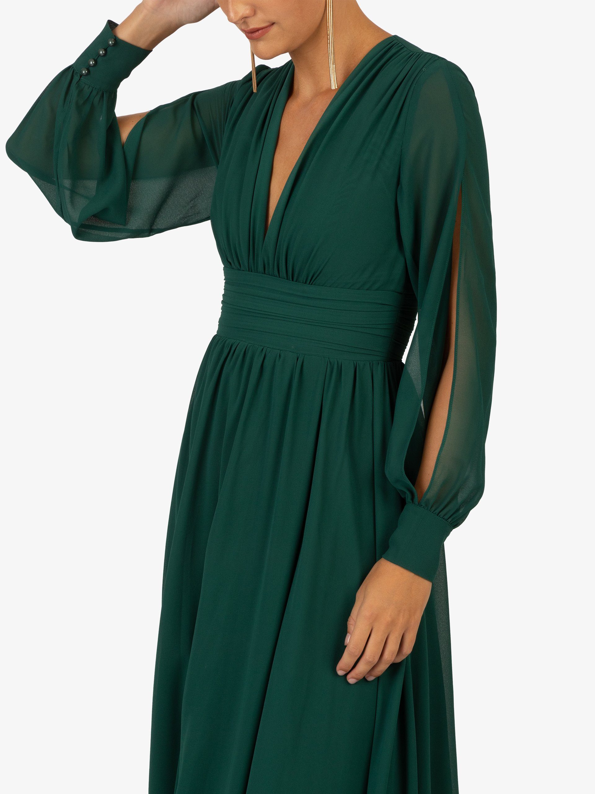 Kraimod Abendkleid Abendkleid mit geschlitzten lange Ärmeln