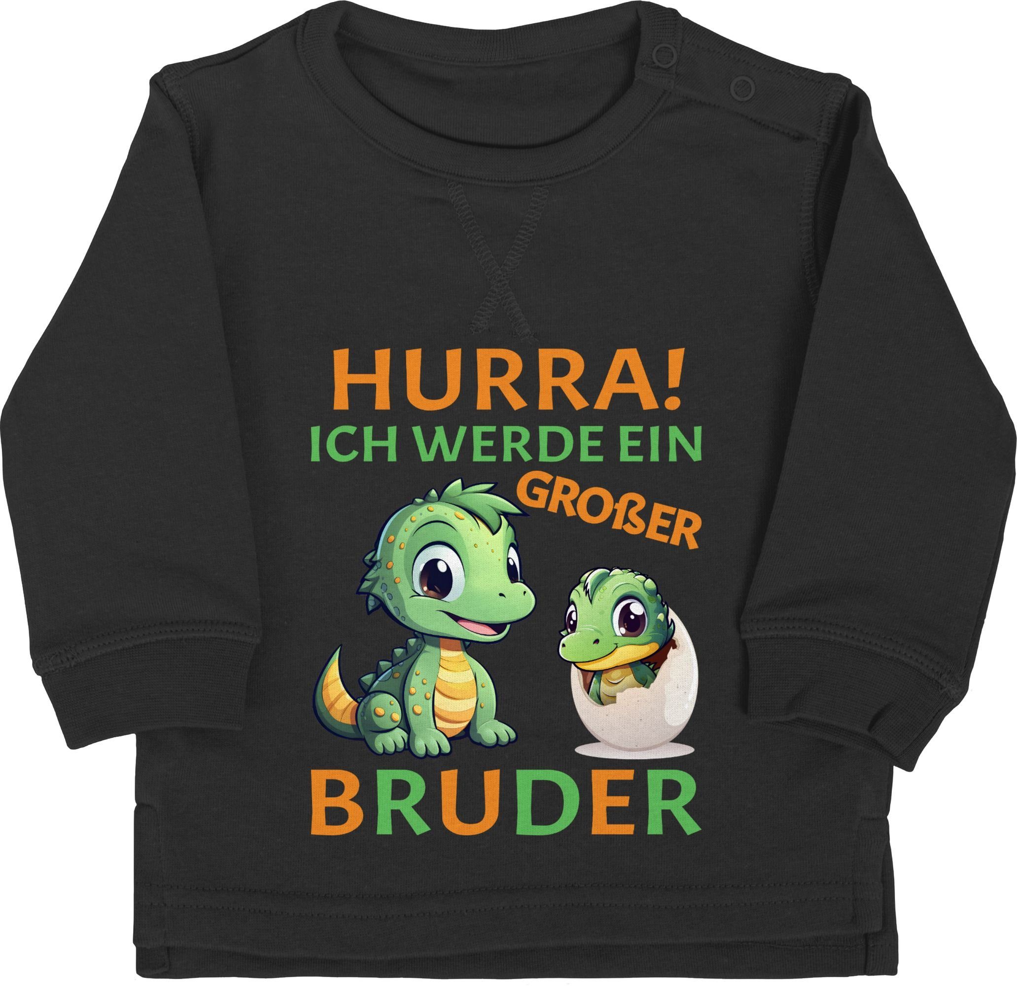 Shirtracer Sweatshirt Hurra endlich großer Bruder - Ich werde großer Bruder - Ich bin großer Großer Bruder 2 Schwarz