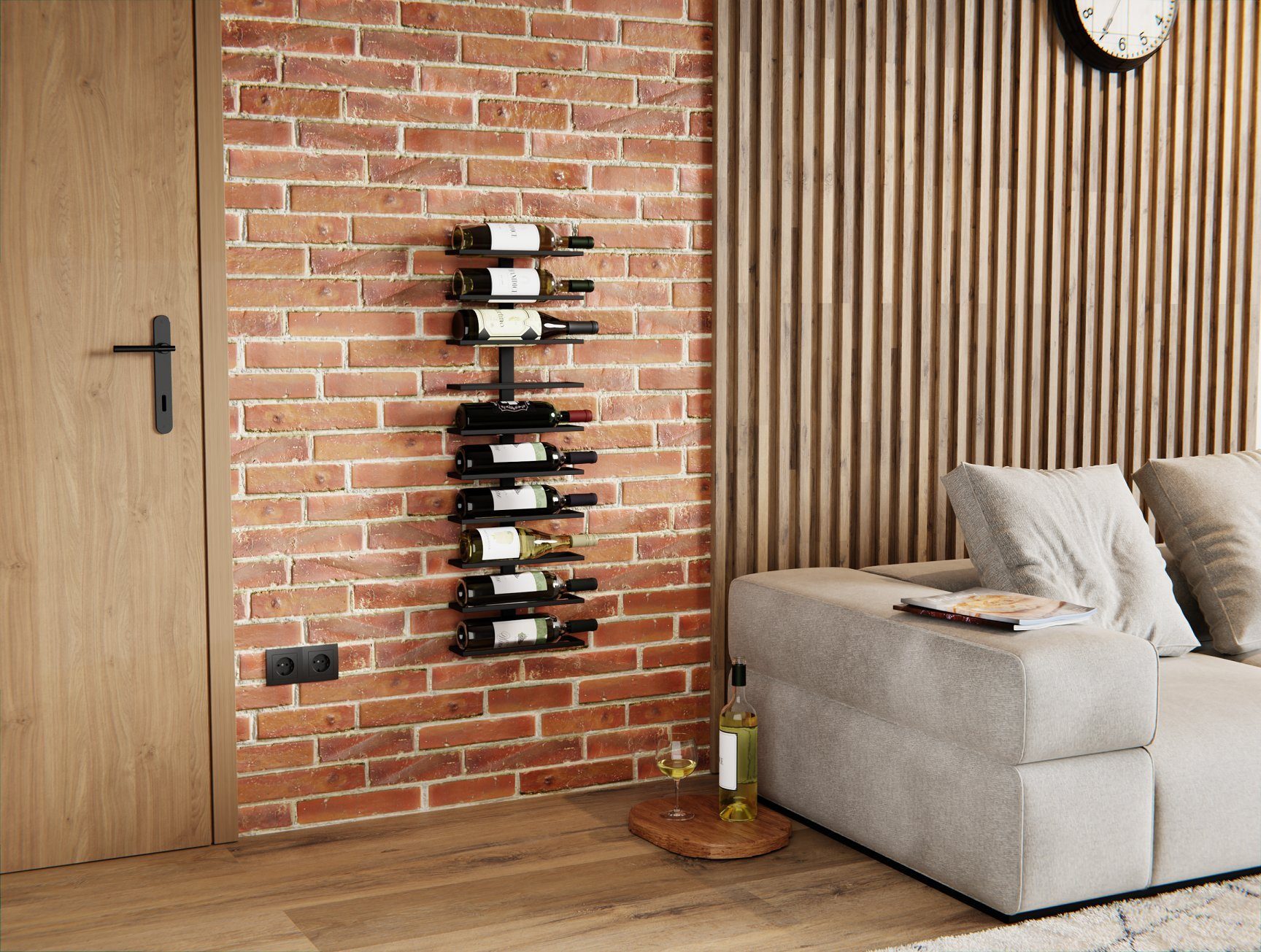 Lenmar Weinregal Weinregal aus Metall, Flaschenregal, Regale, Flaschenhalte günstig online kaufen