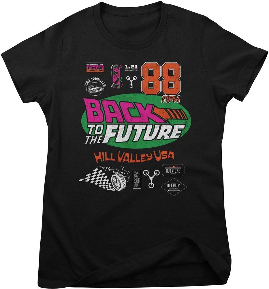 Back to the Future T-Shirt Back To The Future Icons Girly Tee