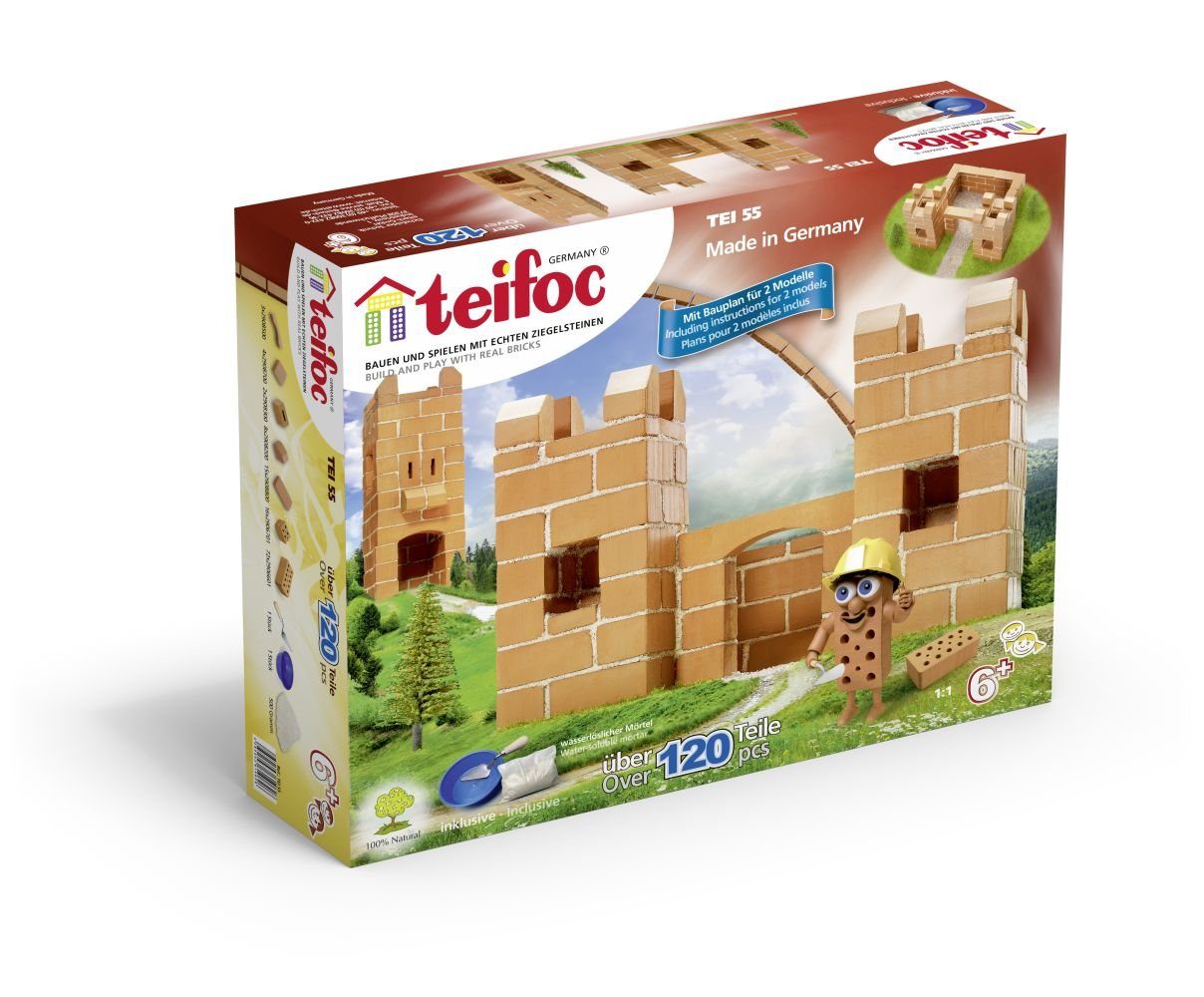 teifoc KonstruktionsSpielset »Eitech Teifoc Steinbaukasten Burg klein