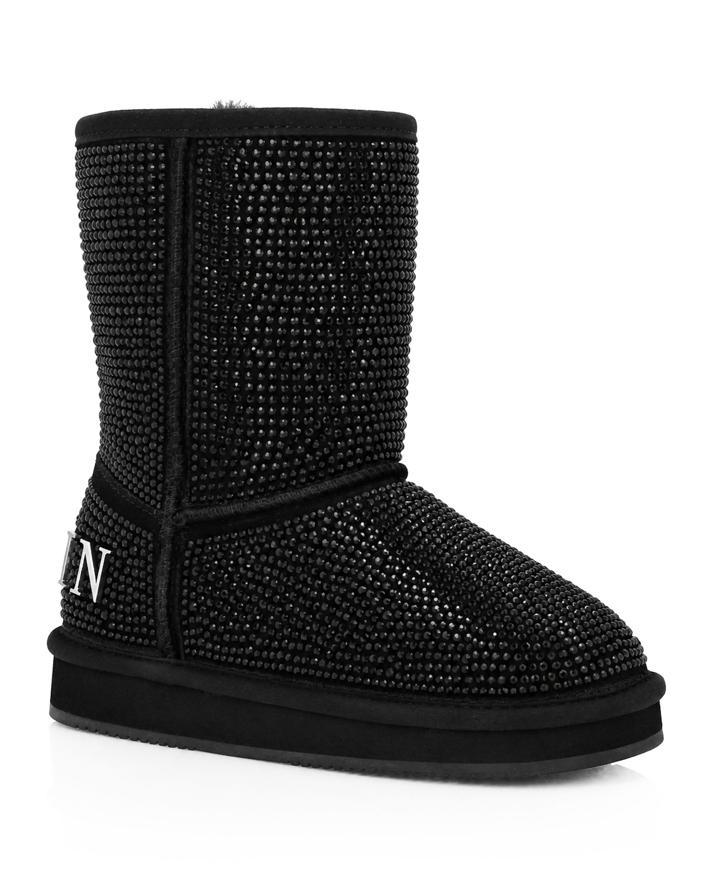 PHILIPP PLEIN Mit Schmucksteinen Schnürstiefelette