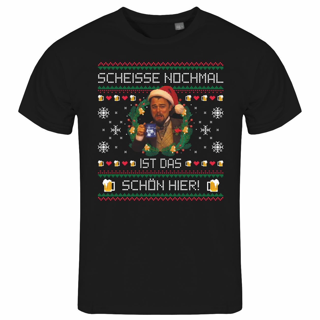deinshirt Print-Shirt Herren T-Shirt Scheiße nochmal ist das schön hier Funshirt mit Motiv