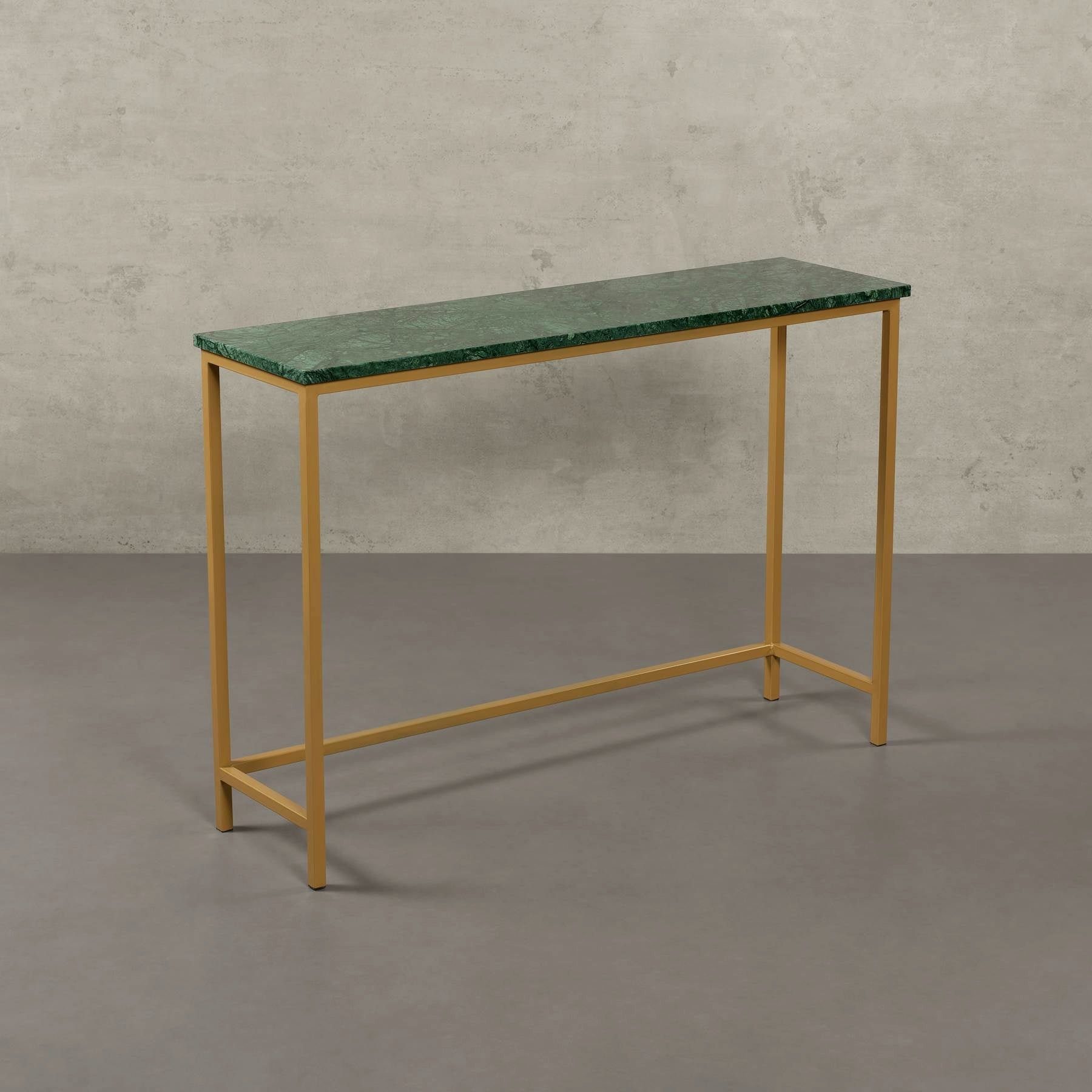 MAGNA Atelier Konsolentisch MONTE CARLO mit Marmor Tischplatte, Ablagetisch, Metallgestell, Naturstein Sideboard, 110x32x70cm