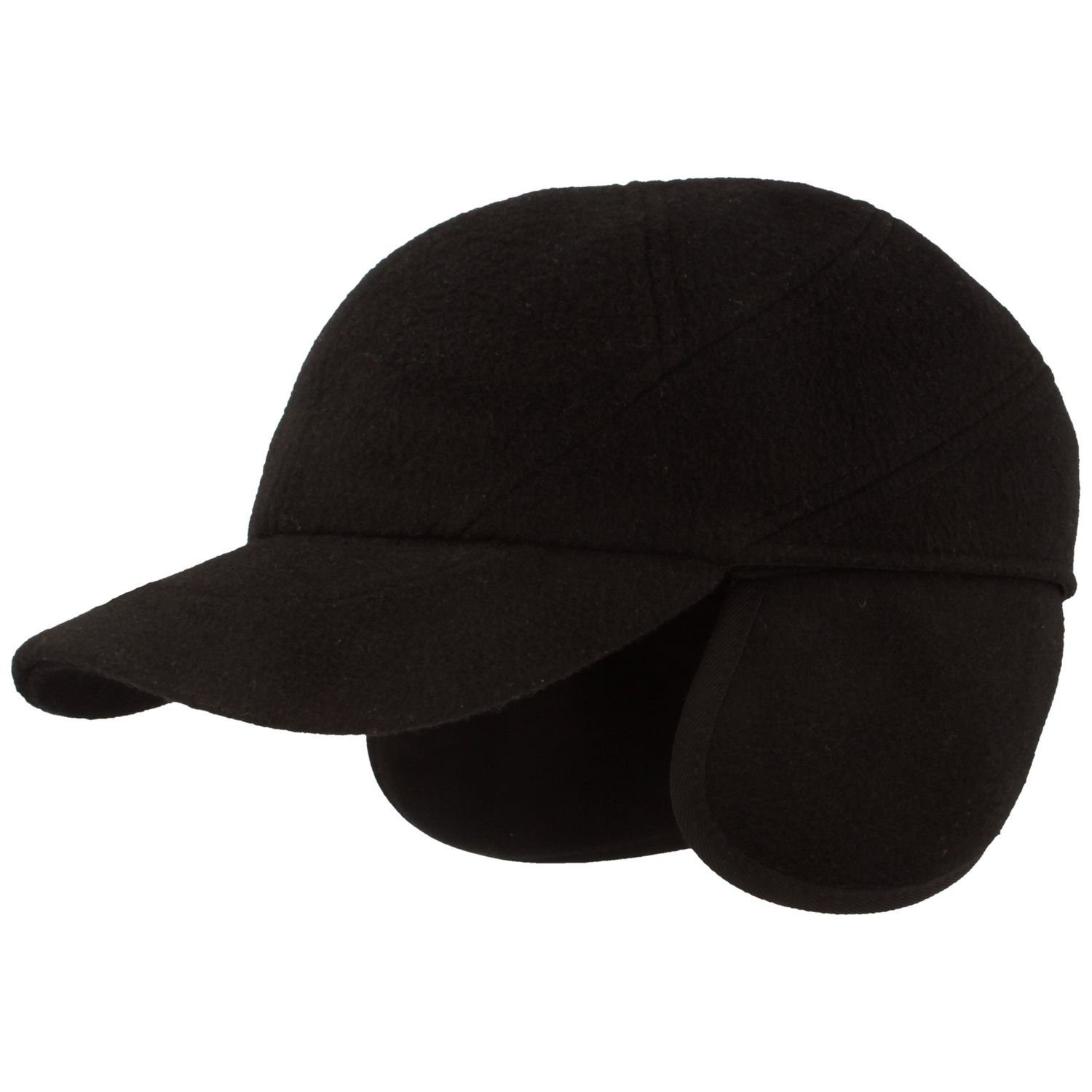 Breiter Baseball Cap mit Ohrenschutz & Teflon-Ausrüstung 500 schwarz