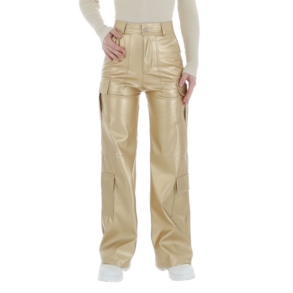 Ital-Design Lederimitathose Damen Freizeit (86365188) Glänzend günstig online kaufen