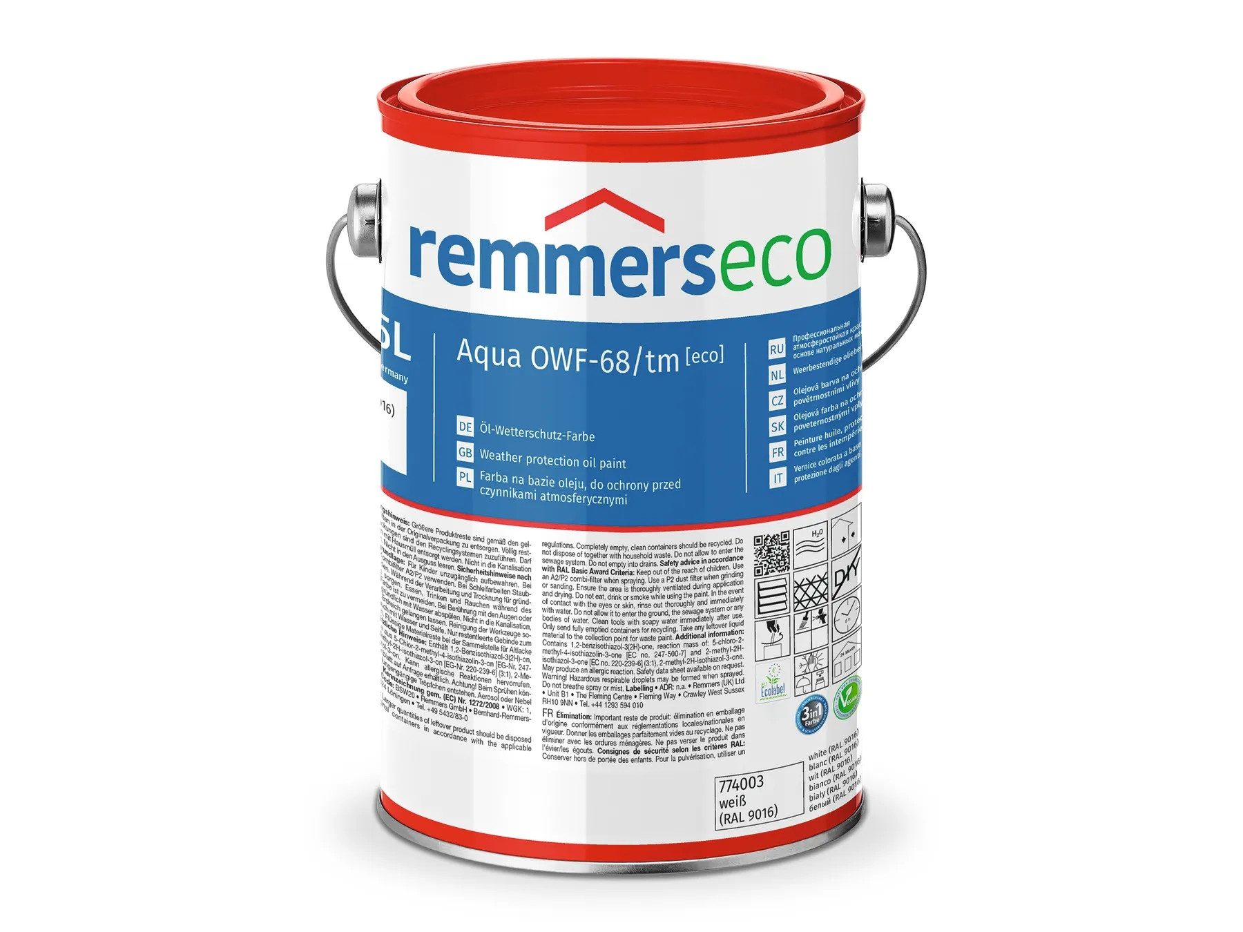 Remmers Wetterschutzfarbe Aqua OWF-68/tm-Öl-Wetterschutz-Farbe [eco]