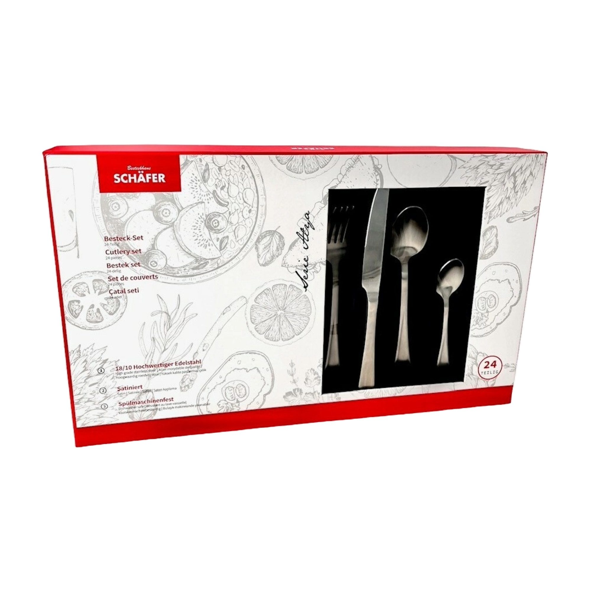 Schäfer Besteck-Set Schäfer 24-tlg. Menübesteck-Set (24-tlg)