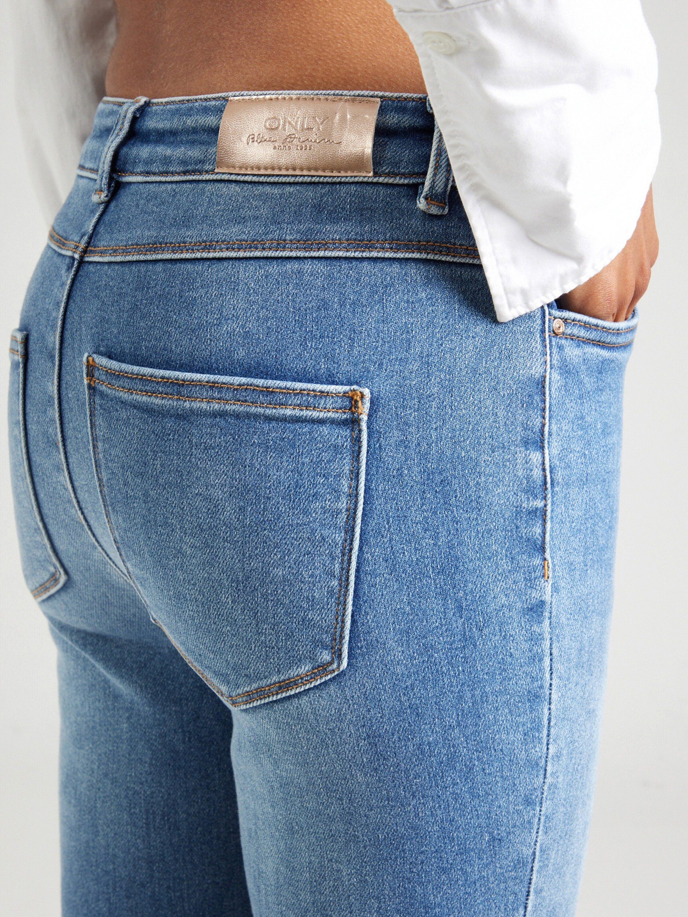 ONLY High-waist-Jeans Mila (1-tlg) Patches