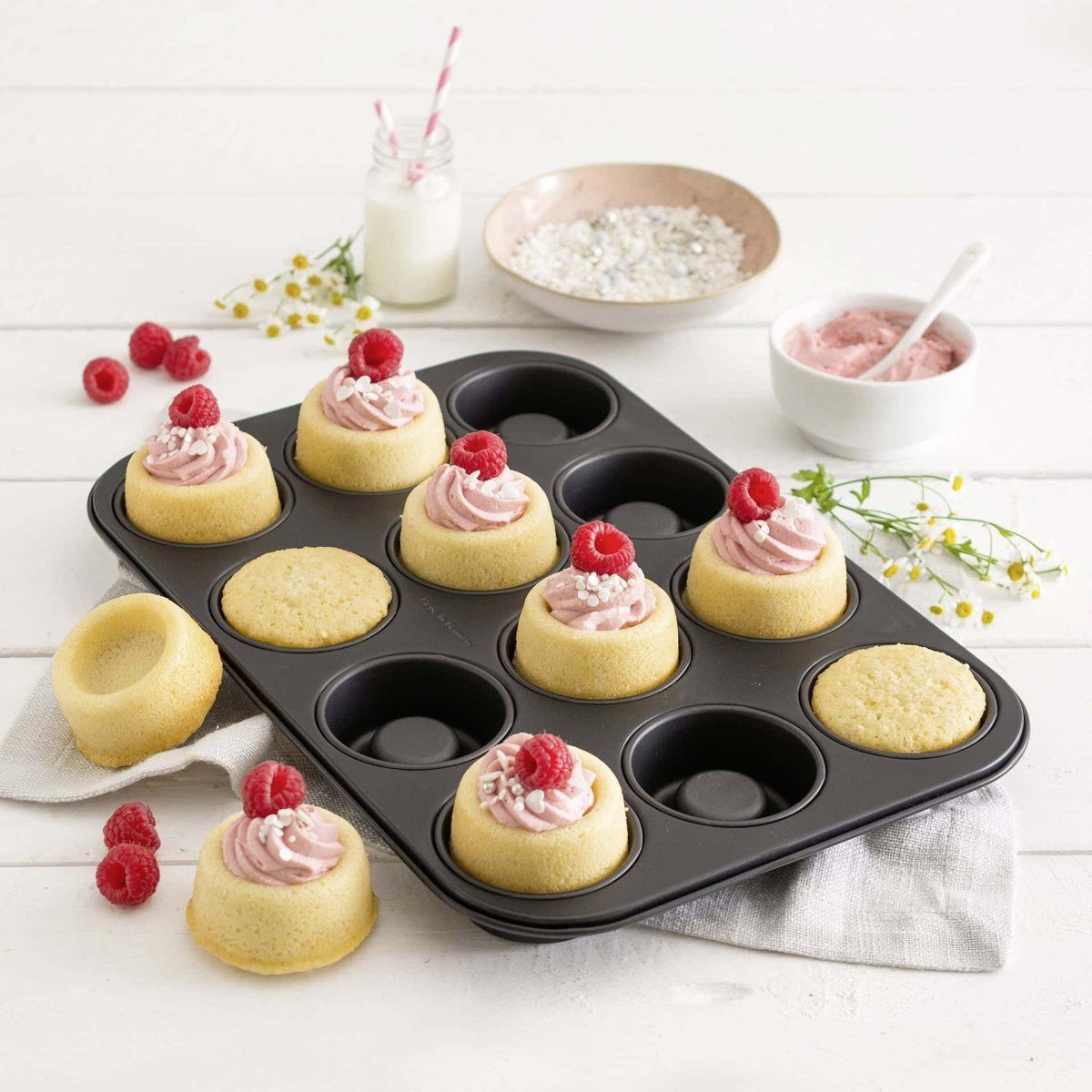 Zenker Backblech Cup-Cake-Backblech, 12er