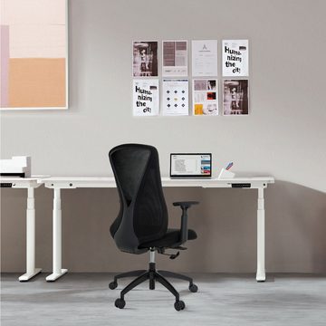 hjh OFFICE Drehstuhl Profi Bürostuhl PAPIL Stoff/Netzstoff (1 St), Schreibtischstuhl ergonomisch
