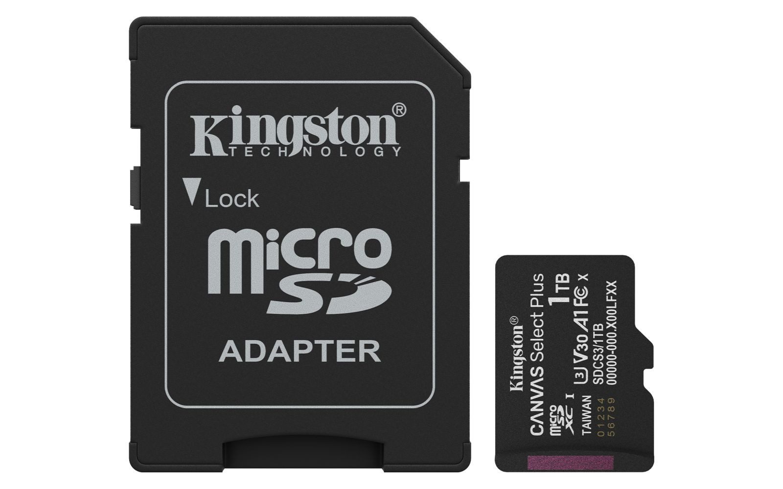 Kingston Technology 1TB microSDXC Canvas Select Plus Gen3 150MB/s A1 (Einsch... Speicherkarte