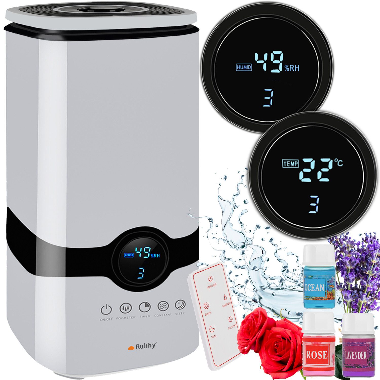 Ruhhy Diffuser Luftbefeuchter mit Aromatherapie + günstig online kaufen