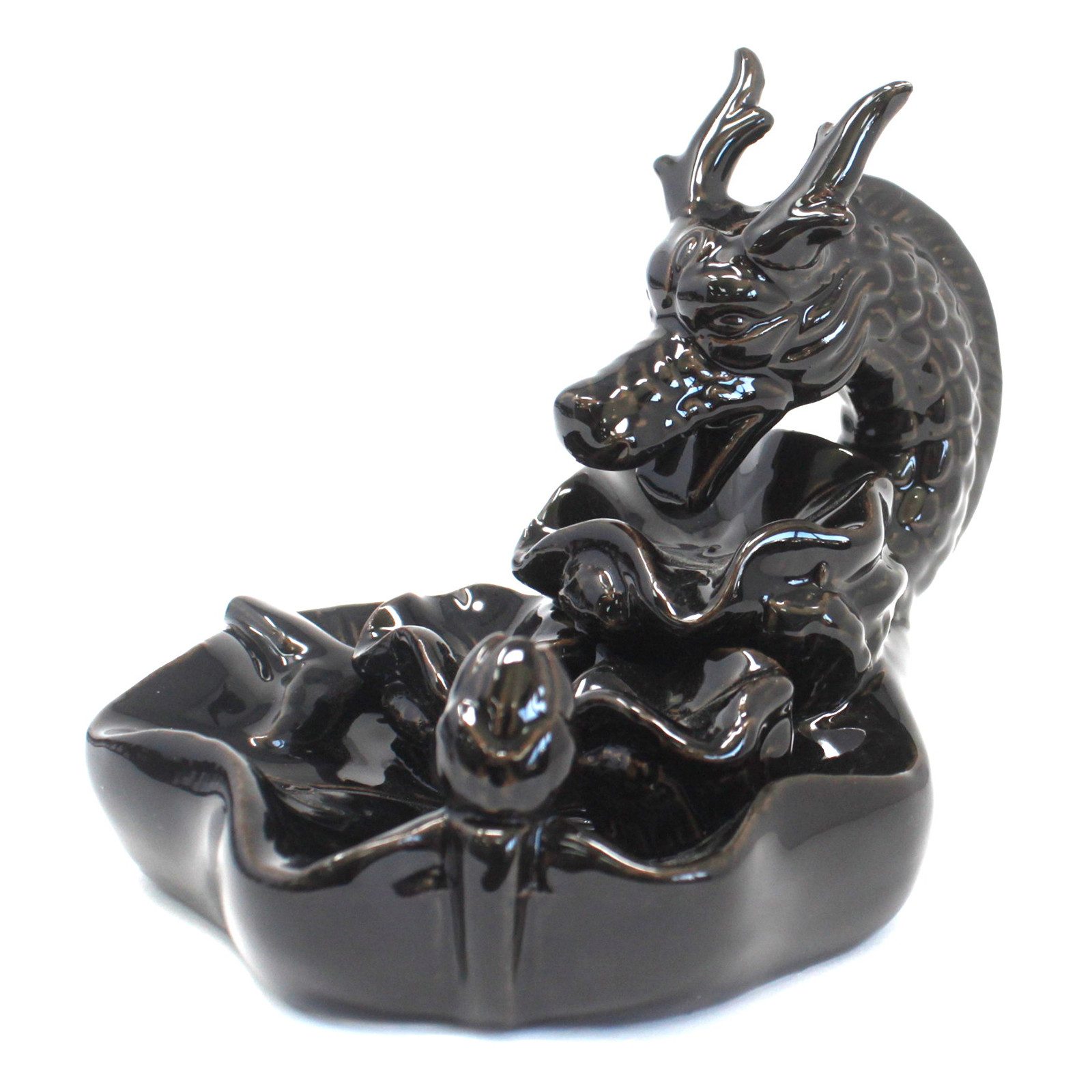 Bali-Homedecor Räucherschale Brunnen Räuchergefäß - Großer Drachenpool