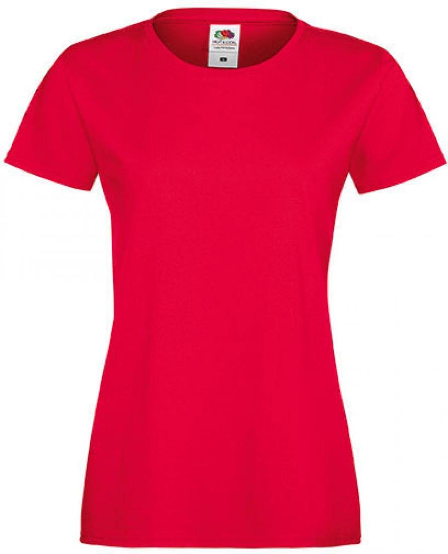 Fruit of the Loom Rundhalsshirt Lady-Fit Sofspun® Damen T-Shirt