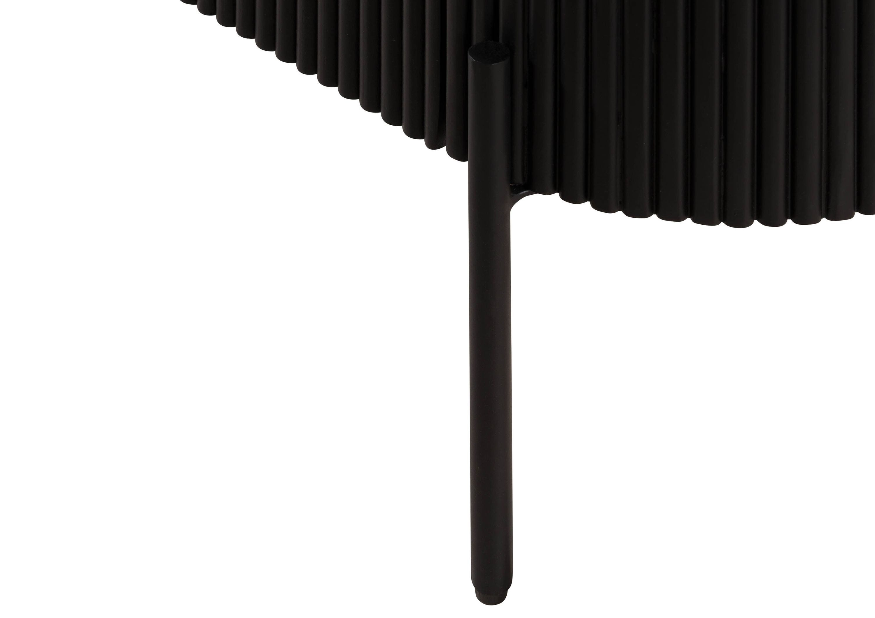Massivmoebel24 Sideboard BARCELONA Mango Massivholz schwarz / weiß (Massivholz teilmontiert 56 kg BARCELONA #103), Mango 145x40x76 cm schwarz / weiß lackiert – Bild 4 von 5