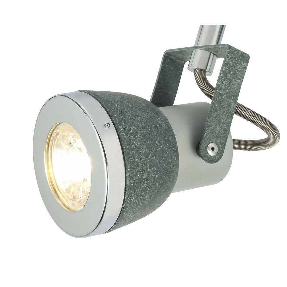 Deckenlampe LED 4 Deckenleuchte, Deckenstrahler grau Warmweiß, Leuchtmittel inklusive, Flammig etc-shop