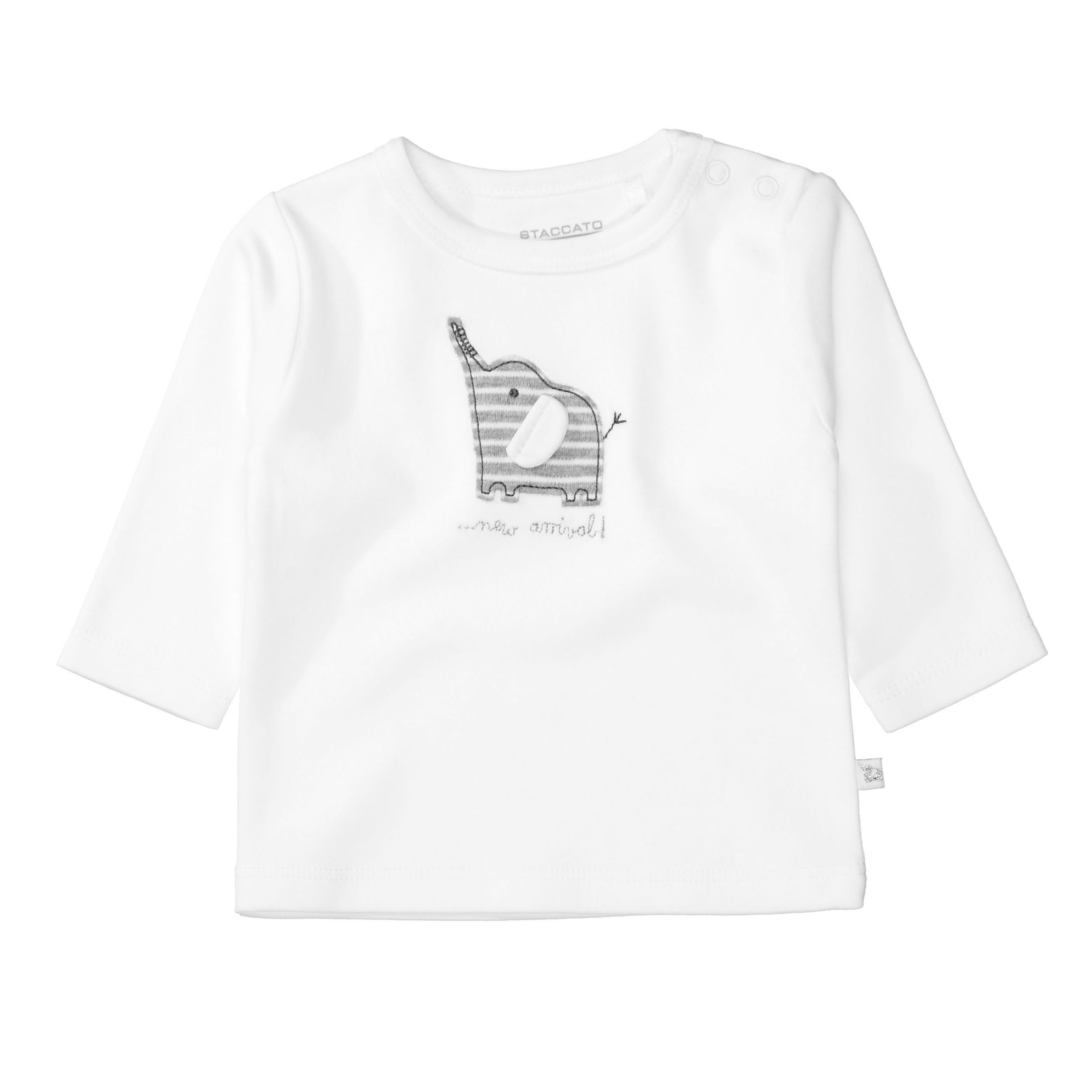 STACCATO Neugeborenen-Geschenkset Geschenkset 3tlg. Bio-Baumwolle Grey - aus White